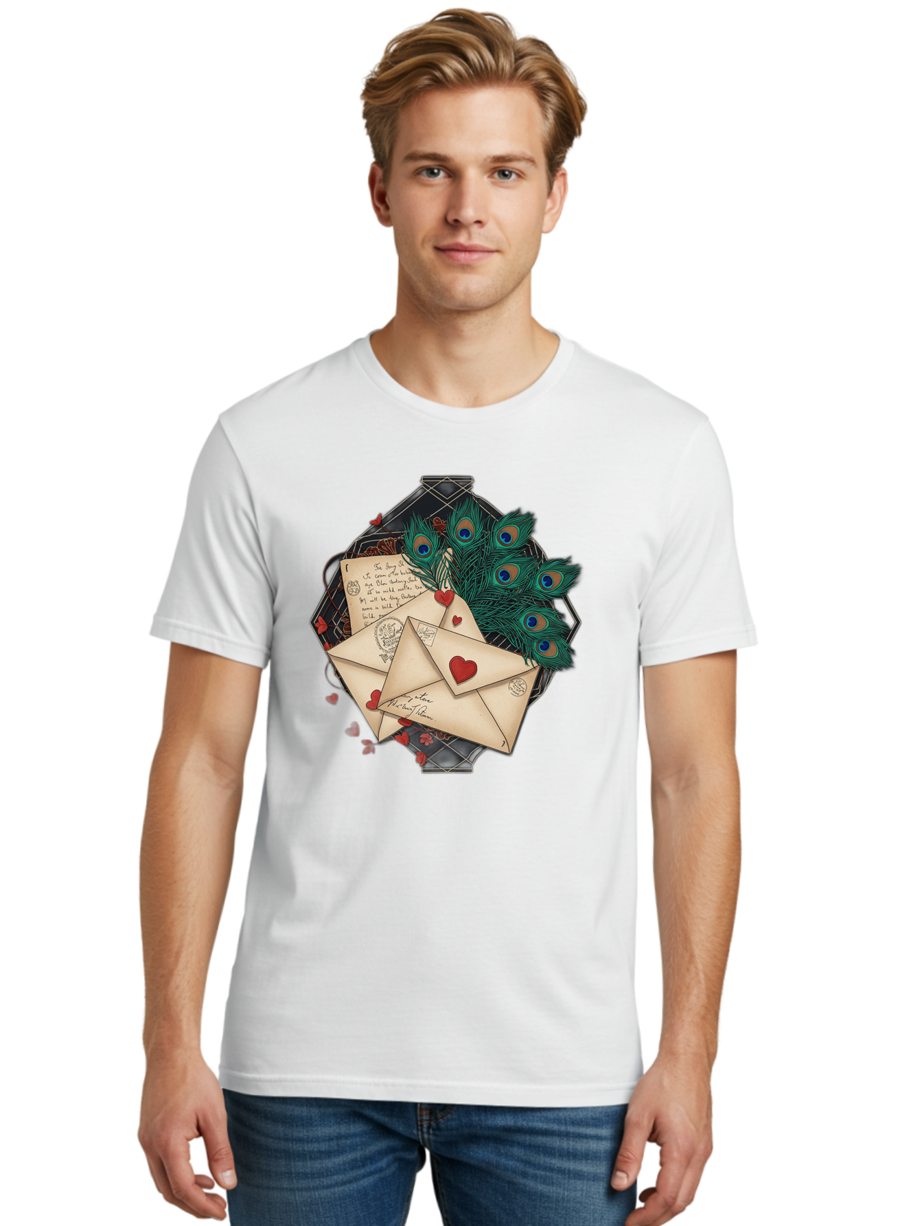Love-Letters-2 Men'S Graphic Tee, 100% Cotton, Comfortable Casual Summer Wear, Machine Washable, Vintage Camera, Old Camera, Antique Camera, Black Camera, Classic Photography, Photography Equipment, Nostalgic Device, Film Camera, Camera Art Baj569