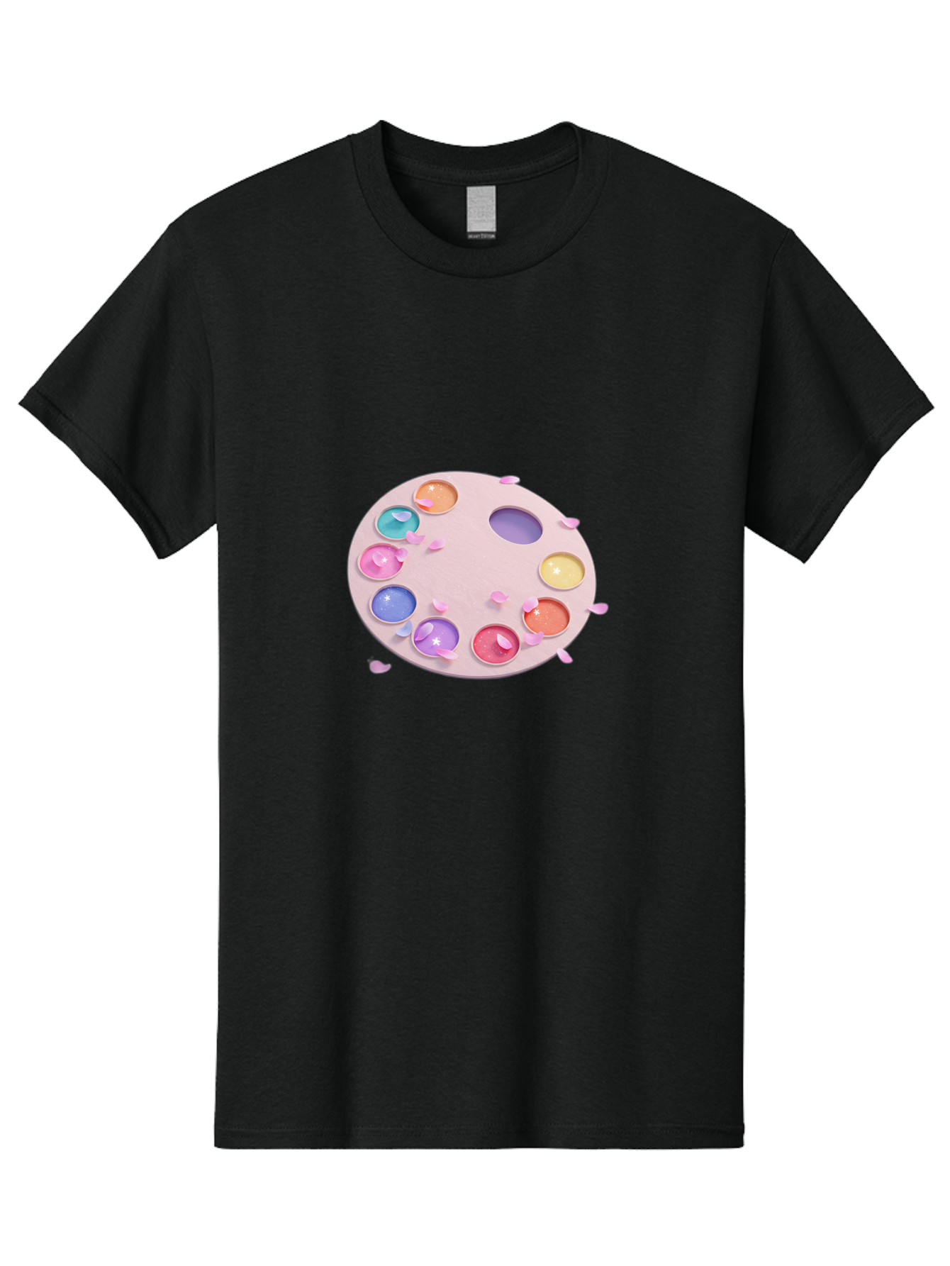 Makeup-Palette Men'S Graphic Tee, 100% Cotton, Comfortable Casual Summer Wear, Machine Washable, Vintage Camera, Old Camera, Antique Camera, Black Camera, Classic Photography, Photography Equipment, Nostalgic Device, Film Camera, Camera Art Baj572