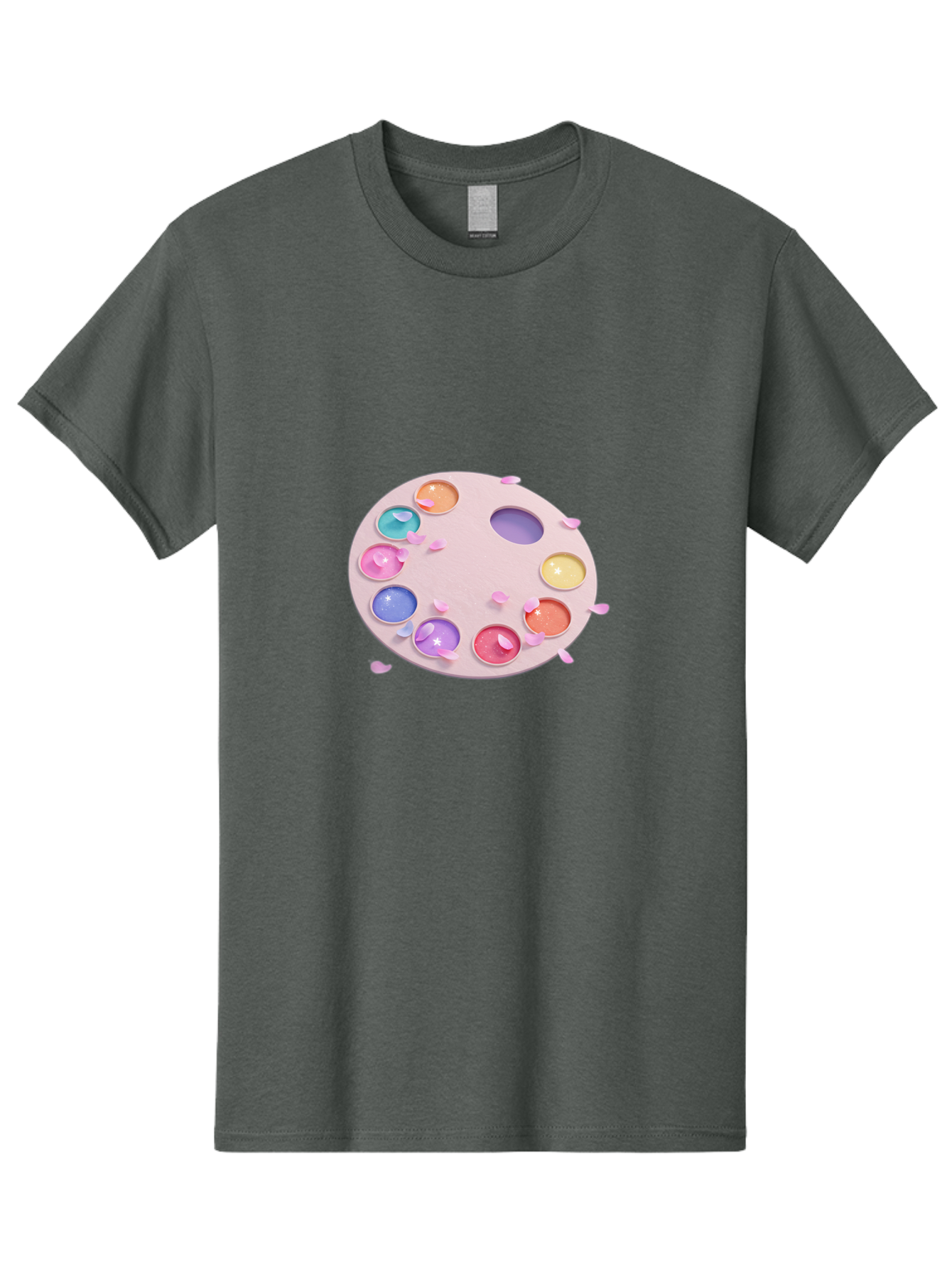 Makeup-Palette Men'S Graphic Tee, 100% Cotton, Comfortable Casual Summer Wear, Machine Washable, Vintage Camera, Old Camera, Antique Camera, Black Camera, Classic Photography, Photography Equipment, Nostalgic Device, Film Camera, Camera Art Baj572