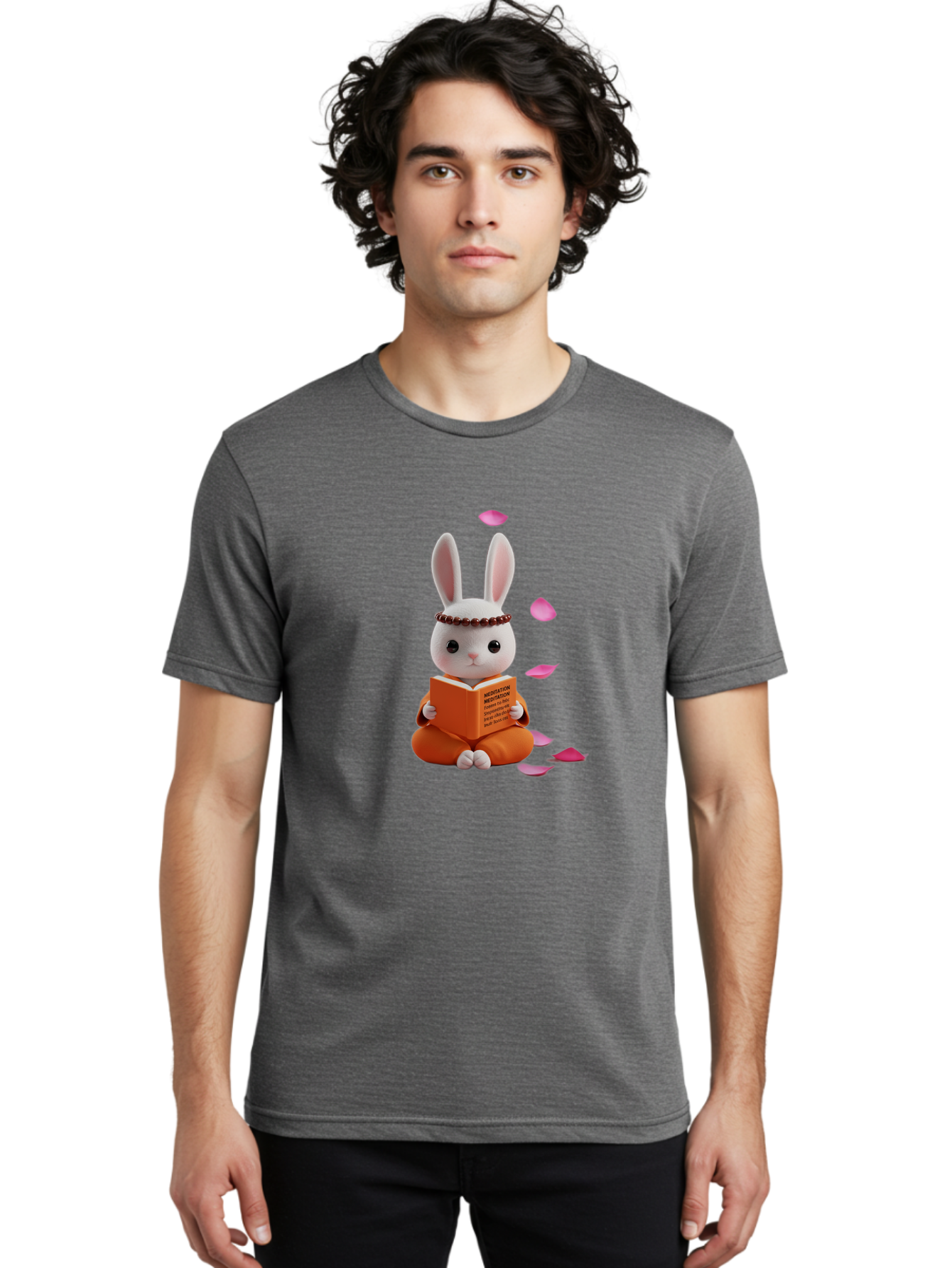 Meditation-Rabbit Men'S Graphic Tee, 100% Cotton, Comfortable Casual Summer Wear, Machine Washable, Vintage Camera, Old Camera, Antique Camera, Black Camera, Classic Photography, Photography Equipment, Nostalgic Device, Film Camera, Camera Art Baj573