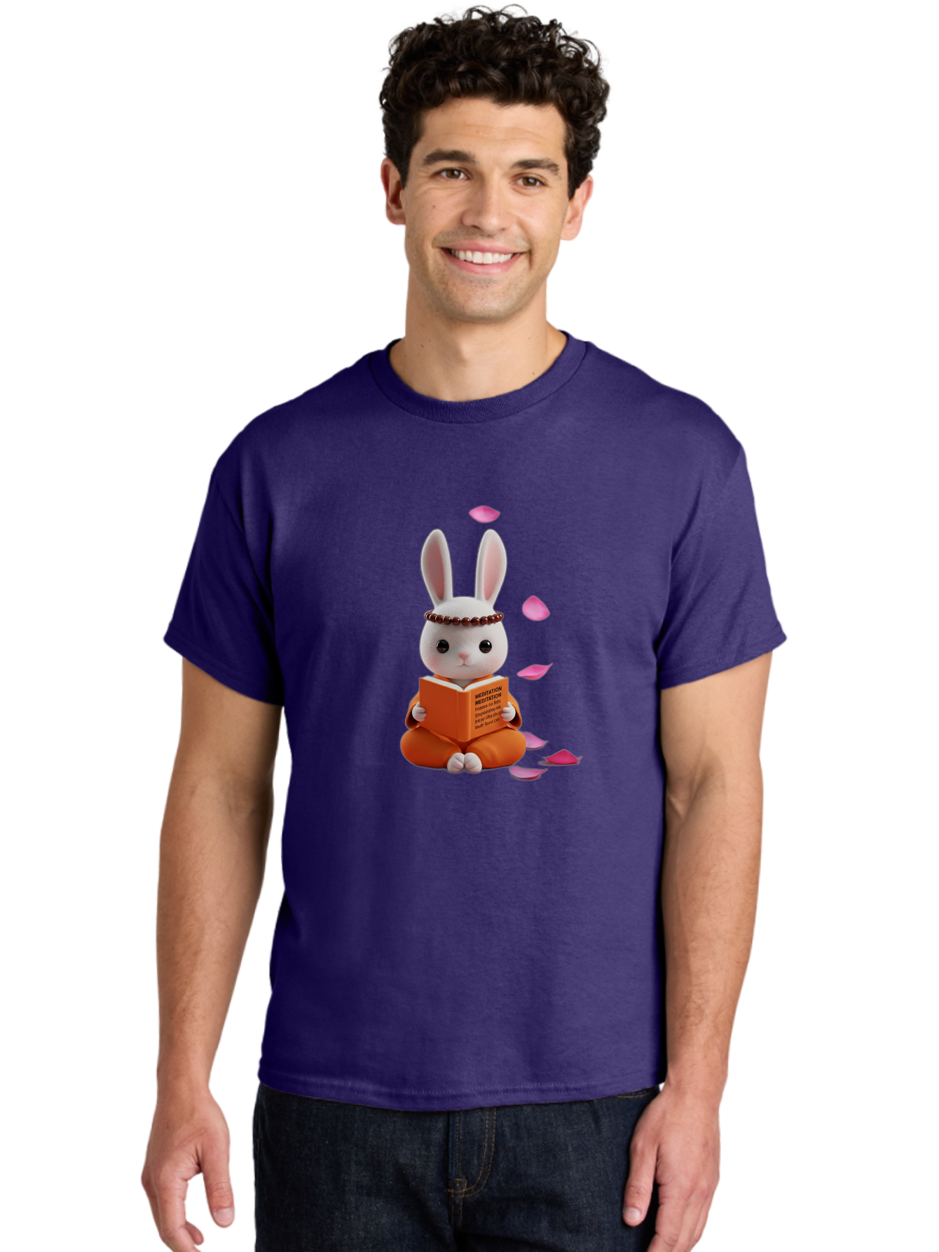 Meditation-Rabbit Men'S Graphic Tee, 100% Cotton, Comfortable Casual Summer Wear, Machine Washable, Vintage Camera, Old Camera, Antique Camera, Black Camera, Classic Photography, Photography Equipment, Nostalgic Device, Film Camera, Camera Art Baj573