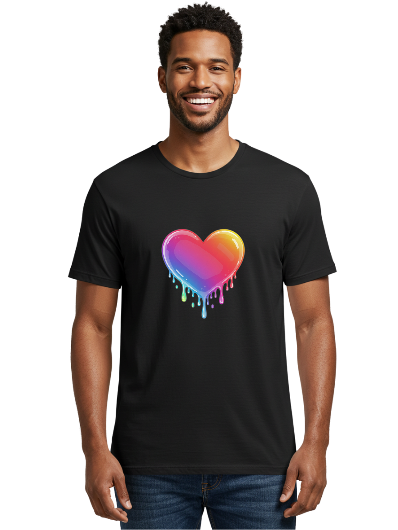 Melting-Heart-1 Men'S Graphic Tee, 100% Cotton, Comfortable Casual Summer Wear, Machine Washable, Vintage Camera, Old Camera, Antique Camera, Black Camera, Classic Photography, Photography Equipment, Nostalgic Device, Film Camera, Camera Art Baj574