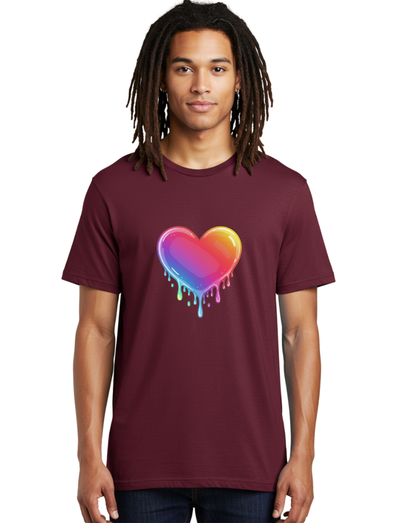 Melting-Heart-1 Men'S Graphic Tee, 100% Cotton, Comfortable Casual Summer Wear, Machine Washable, Vintage Camera, Old Camera, Antique Camera, Black Camera, Classic Photography, Photography Equipment, Nostalgic Device, Film Camera, Camera Art Baj574