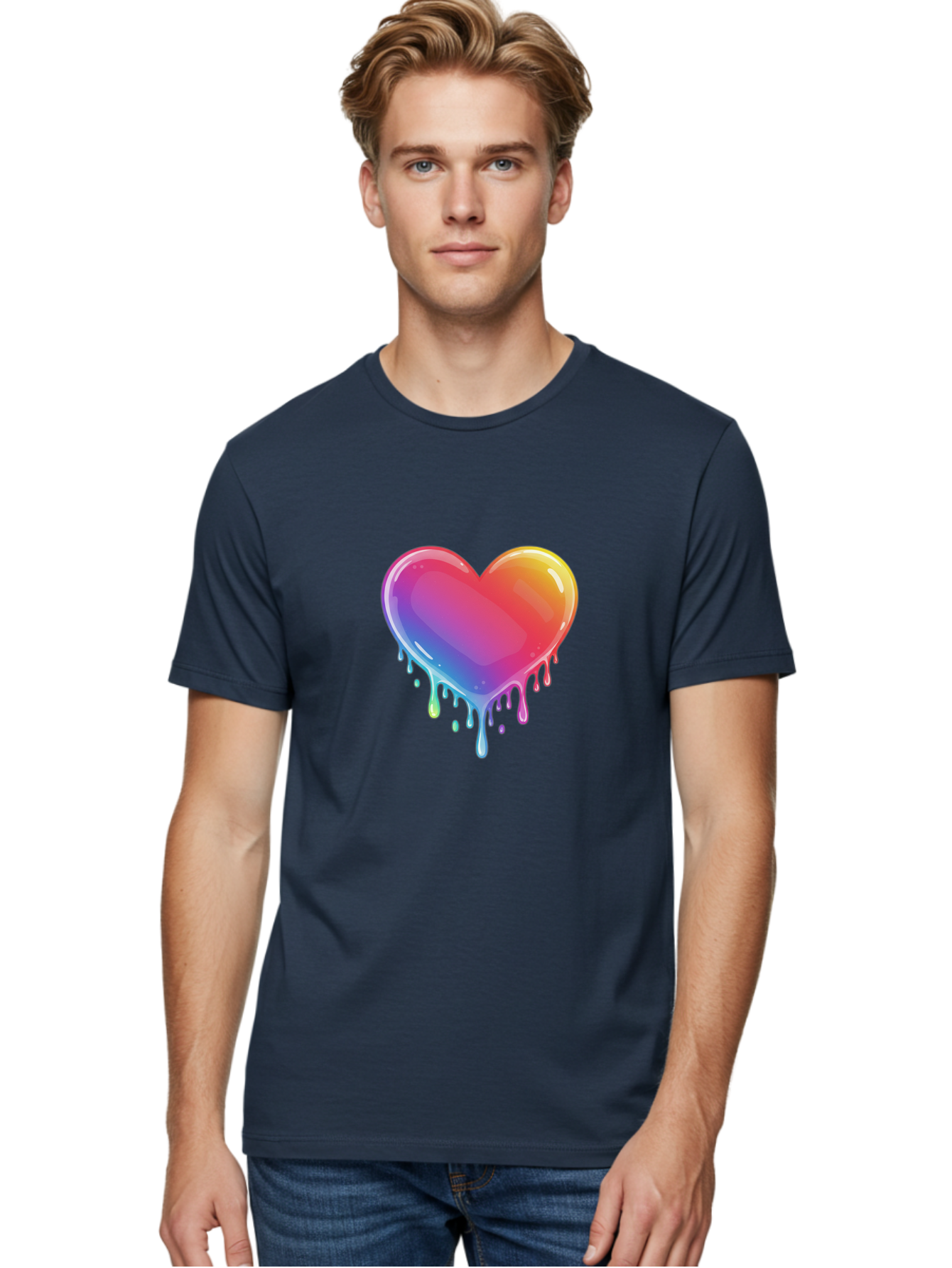 Melting-Heart-1 Men'S Graphic Tee, 100% Cotton, Comfortable Casual Summer Wear, Machine Washable, Vintage Camera, Old Camera, Antique Camera, Black Camera, Classic Photography, Photography Equipment, Nostalgic Device, Film Camera, Camera Art Baj574