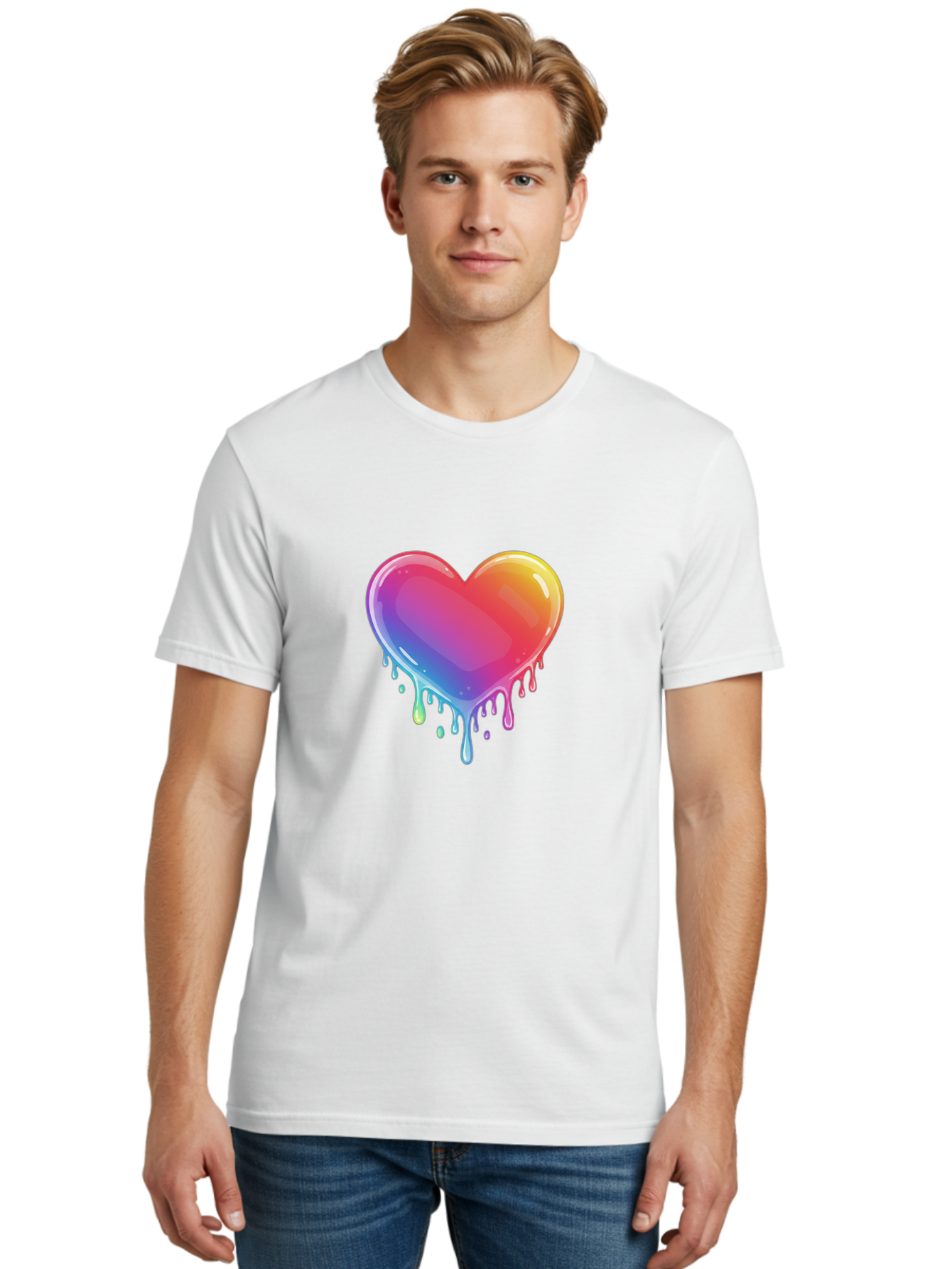 Melting-Heart-1 Men'S Graphic Tee, 100% Cotton, Comfortable Casual Summer Wear, Machine Washable, Vintage Camera, Old Camera, Antique Camera, Black Camera, Classic Photography, Photography Equipment, Nostalgic Device, Film Camera, Camera Art Baj574
