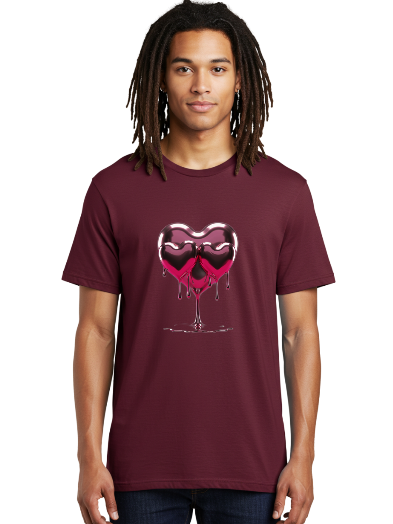 Melting-Heart-10 Men'S Graphic Tee, 100% Cotton, Comfortable Casual Summer Wear, Machine Washable, Vintage Camera, Old Camera, Antique Camera, Black Camera, Classic Photography, Photography Equipment, Nostalgic Device, Film Camera, Camera Art Baj575