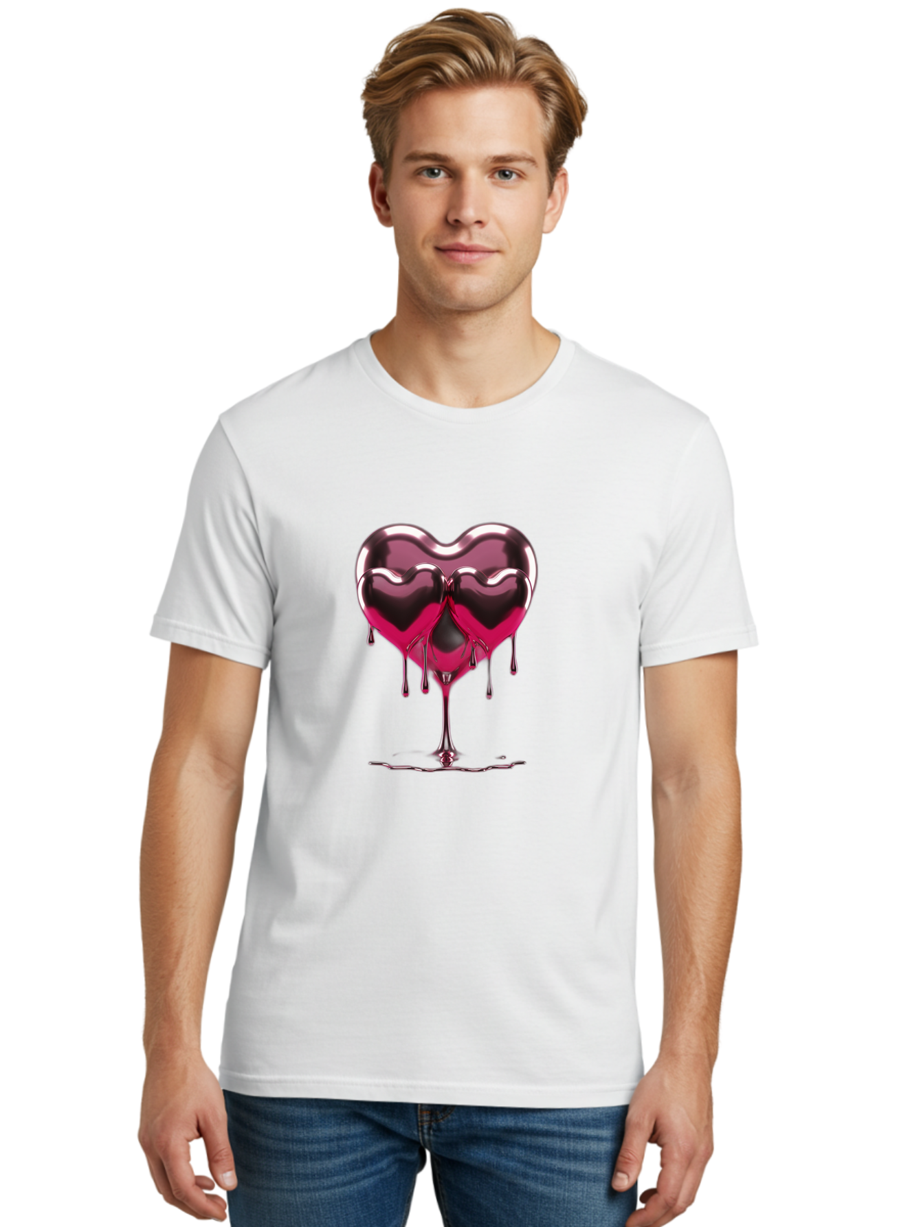 Melting-Heart-10 Men'S Graphic Tee, 100% Cotton, Comfortable Casual Summer Wear, Machine Washable, Vintage Camera, Old Camera, Antique Camera, Black Camera, Classic Photography, Photography Equipment, Nostalgic Device, Film Camera, Camera Art Baj575