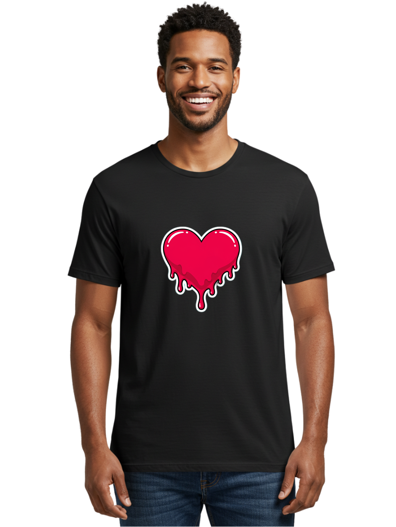 Melting-Heart-11 Men'S Graphic Tee, 100% Cotton, Comfortable Casual Summer Wear, Machine Washable, Vintage Camera, Old Camera, Antique Camera, Black Camera, Classic Photography, Photography Equipment, Nostalgic Device, Film Camera, Camera Art Baj576