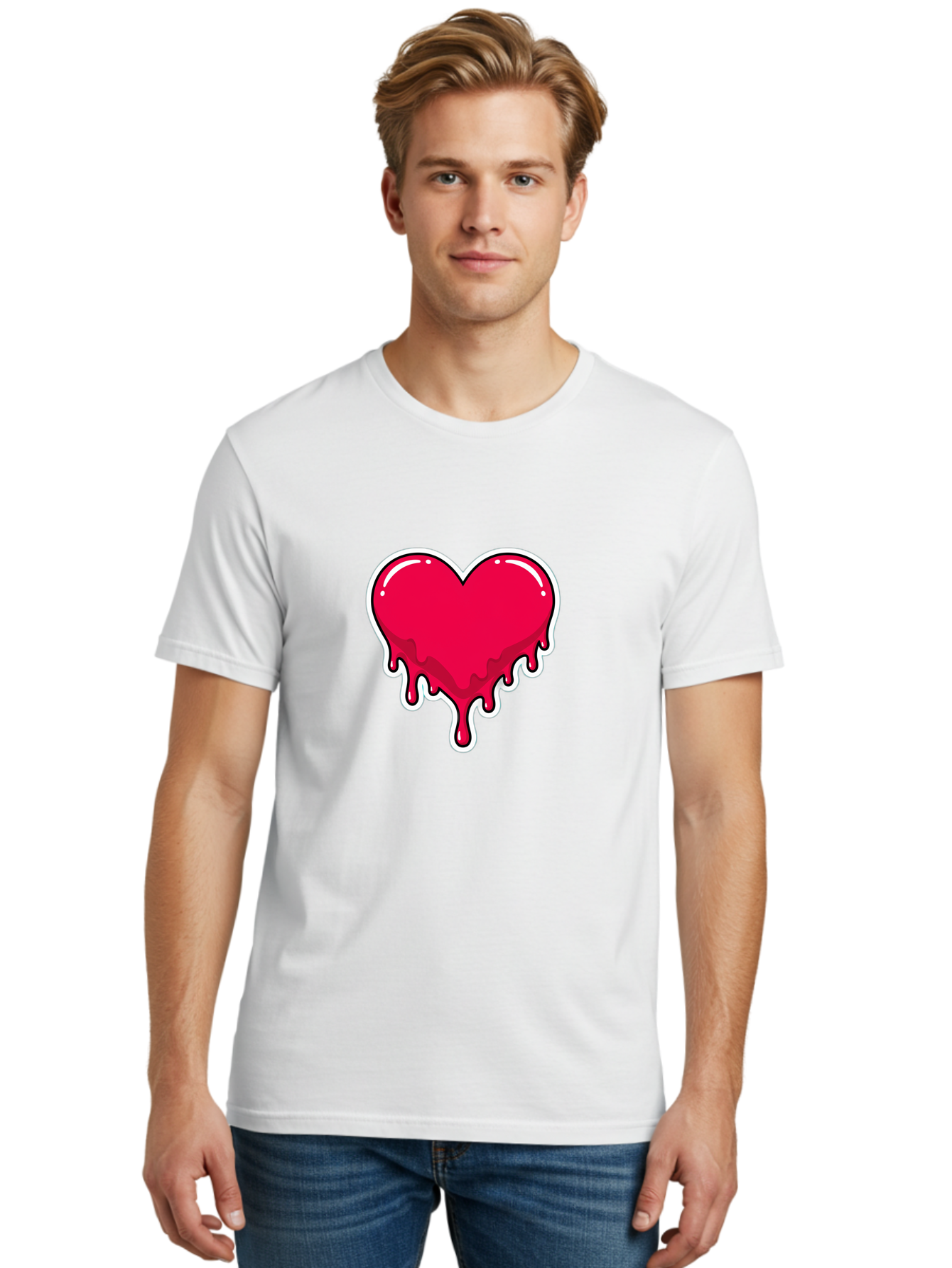 Melting-Heart-11 Men'S Graphic Tee, 100% Cotton, Comfortable Casual Summer Wear, Machine Washable, Vintage Camera, Old Camera, Antique Camera, Black Camera, Classic Photography, Photography Equipment, Nostalgic Device, Film Camera, Camera Art Baj576