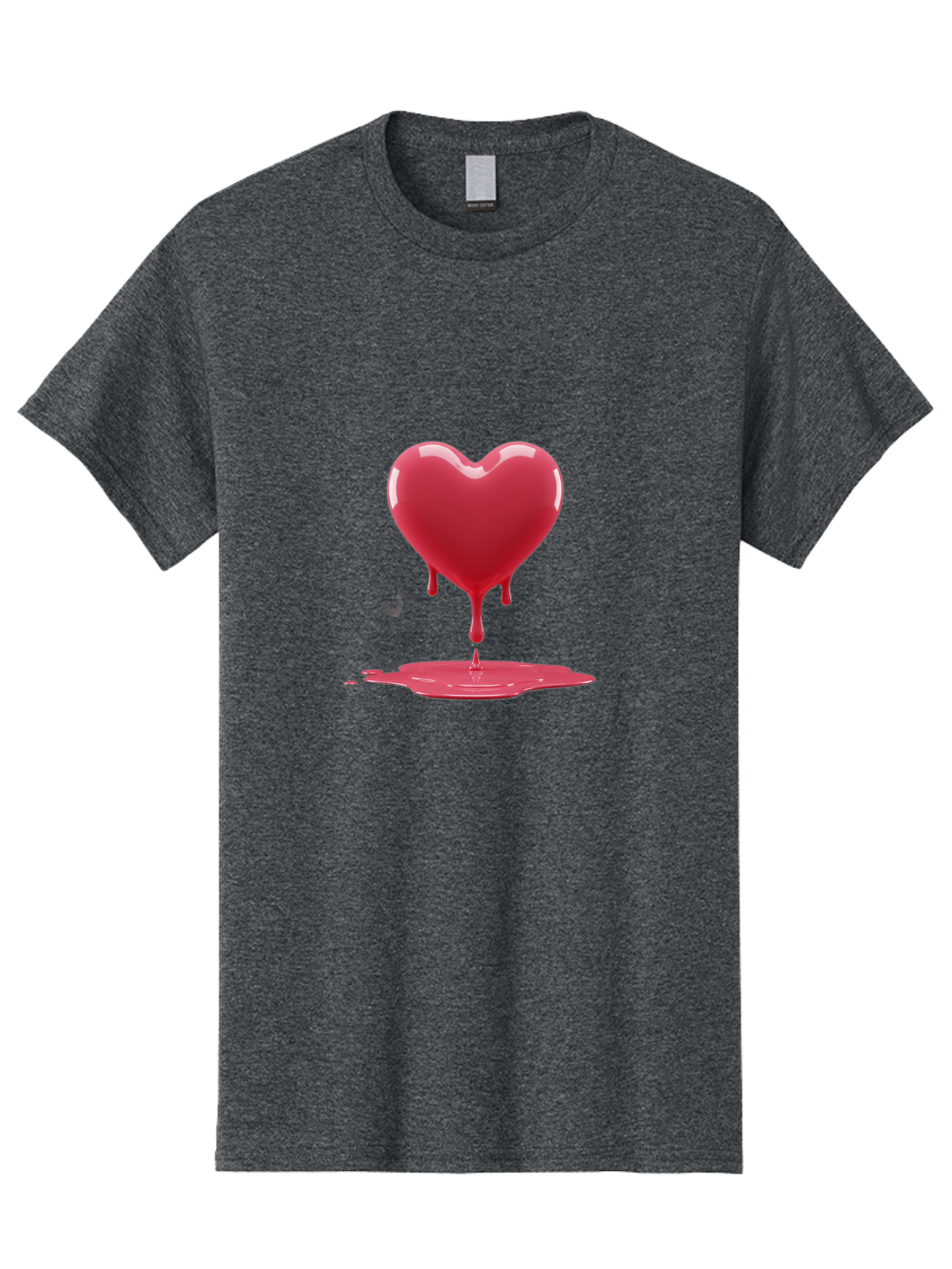 Melting-Heart-12 Men'S Graphic Tee, 100% Cotton, Comfortable Casual Summer Wear, Machine Washable, Vintage Camera, Old Camera, Antique Camera, Black Camera, Classic Photography, Photography Equipment, Nostalgic Device, Film Camera, Camera Art Baj577