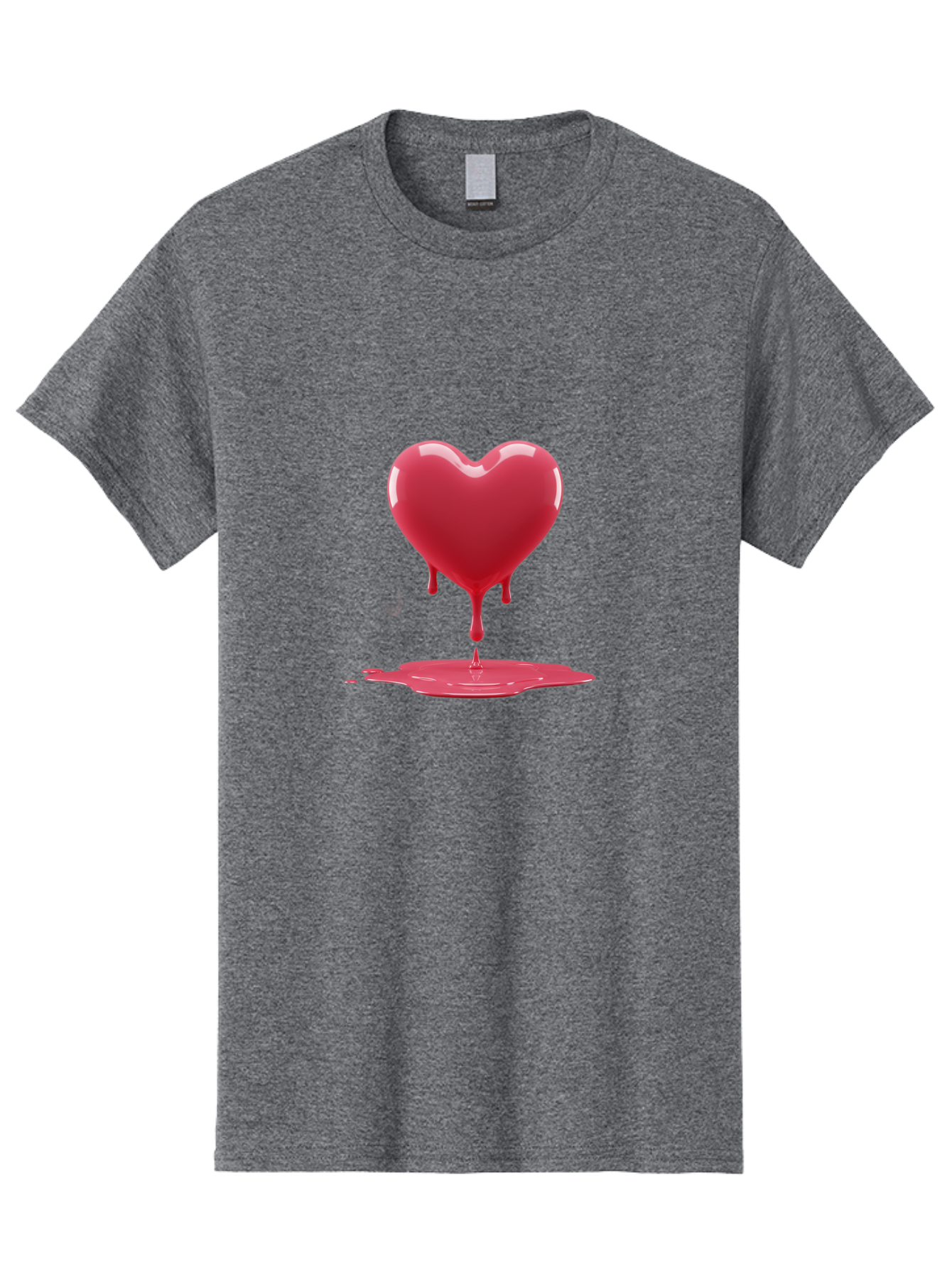 Melting-Heart-12 Men'S Graphic Tee, 100% Cotton, Comfortable Casual Summer Wear, Machine Washable, Vintage Camera, Old Camera, Antique Camera, Black Camera, Classic Photography, Photography Equipment, Nostalgic Device, Film Camera, Camera Art Baj577