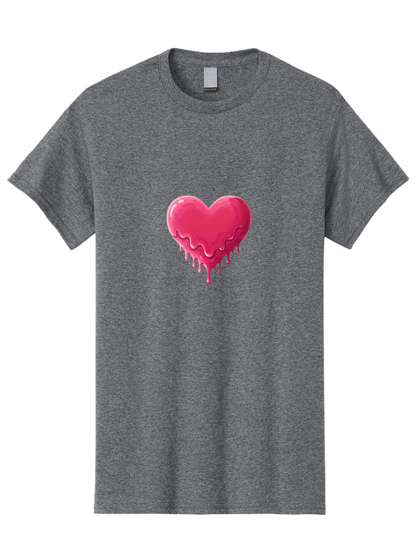 Melting-Heart-2 Men'S Graphic Tee, 100% Cotton, Comfortable Casual Summer Wear, Machine Washable, Vintage Camera, Old Camera, Antique Camera, Black Camera, Classic Photography, Photography Equipment, Nostalgic Device, Film Camera, Camera Art Baj580