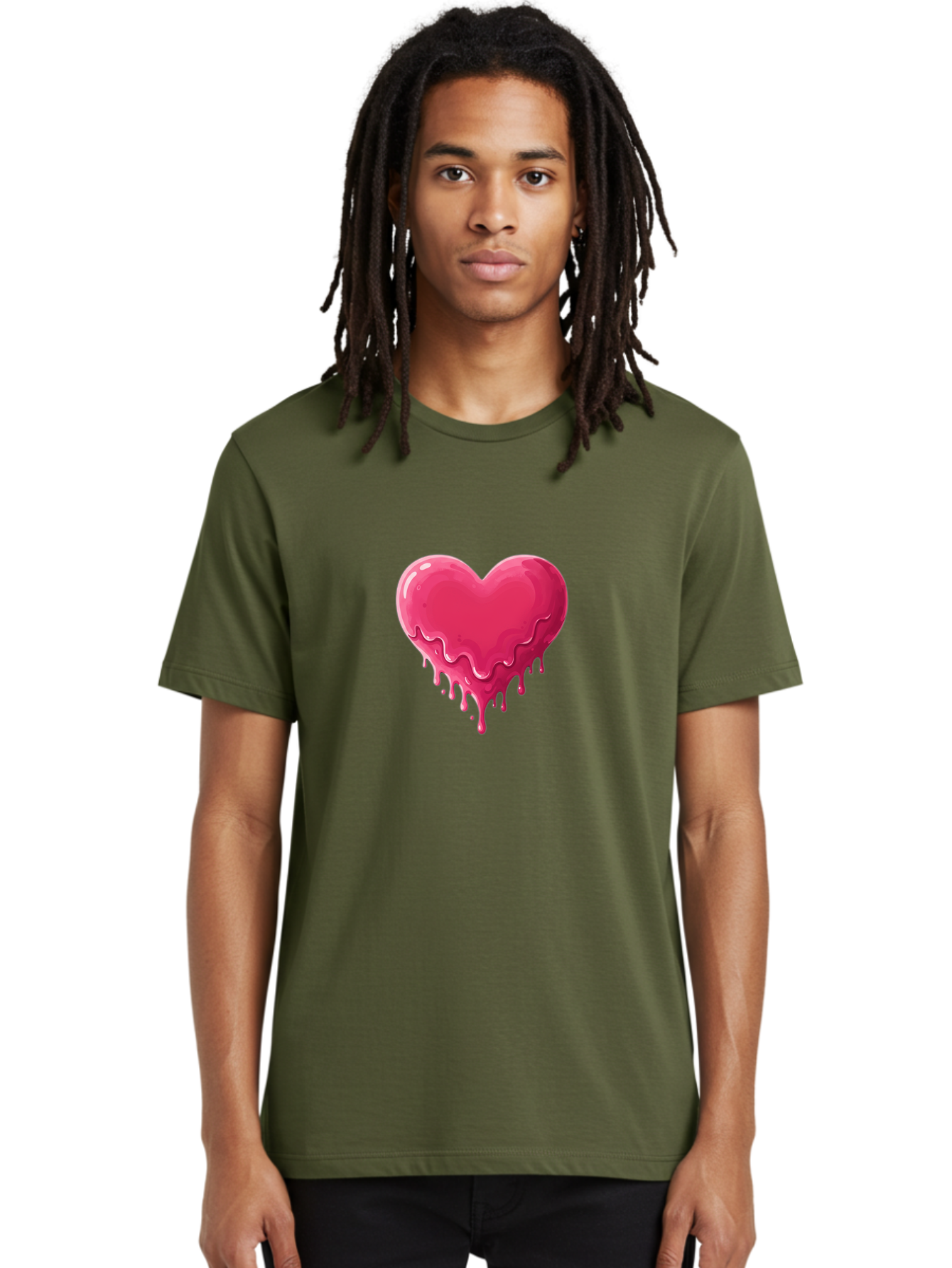 Melting-Heart-2 Men'S Graphic Tee, 100% Cotton, Comfortable Casual Summer Wear, Machine Washable, Vintage Camera, Old Camera, Antique Camera, Black Camera, Classic Photography, Photography Equipment, Nostalgic Device, Film Camera, Camera Art Baj580