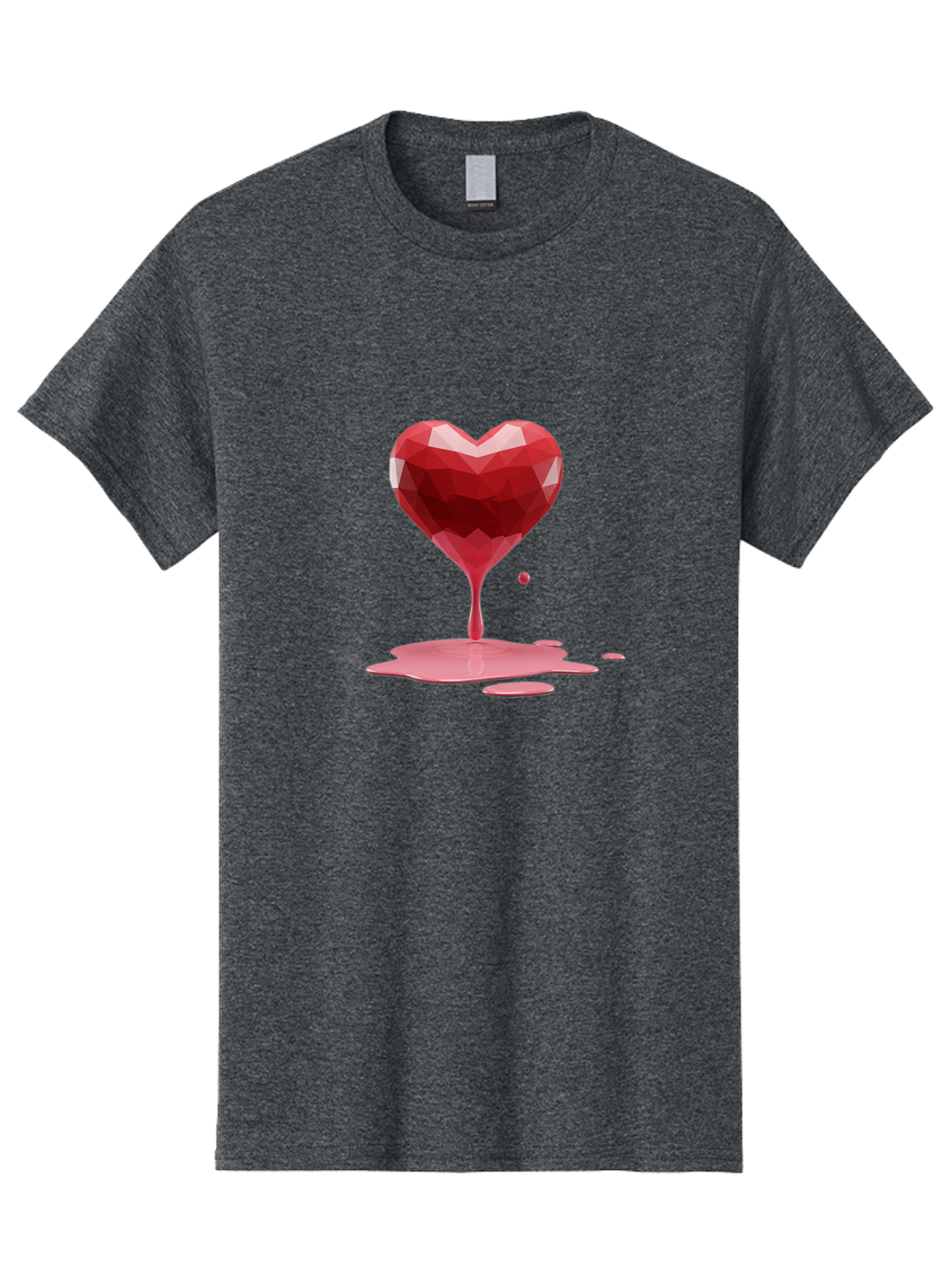 Melting-Heart-4 Men'S Graphic Tee, 100% Cotton, Comfortable Casual Summer Wear, Machine Washable, Vintage Camera, Old Camera, Antique Camera, Black Camera, Classic Photography, Photography Equipment, Nostalgic Device, Film Camera, Camera Art Baj582