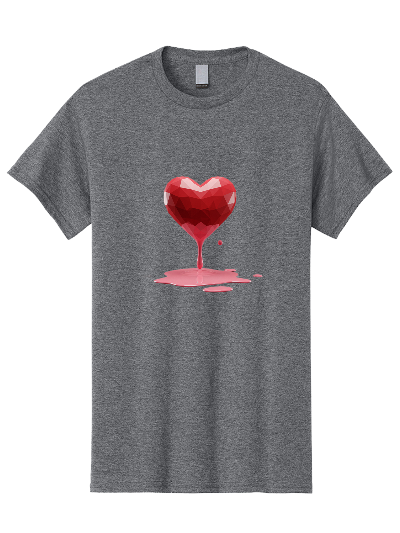 Melting-Heart-4 Men'S Graphic Tee, 100% Cotton, Comfortable Casual Summer Wear, Machine Washable, Vintage Camera, Old Camera, Antique Camera, Black Camera, Classic Photography, Photography Equipment, Nostalgic Device, Film Camera, Camera Art Baj582