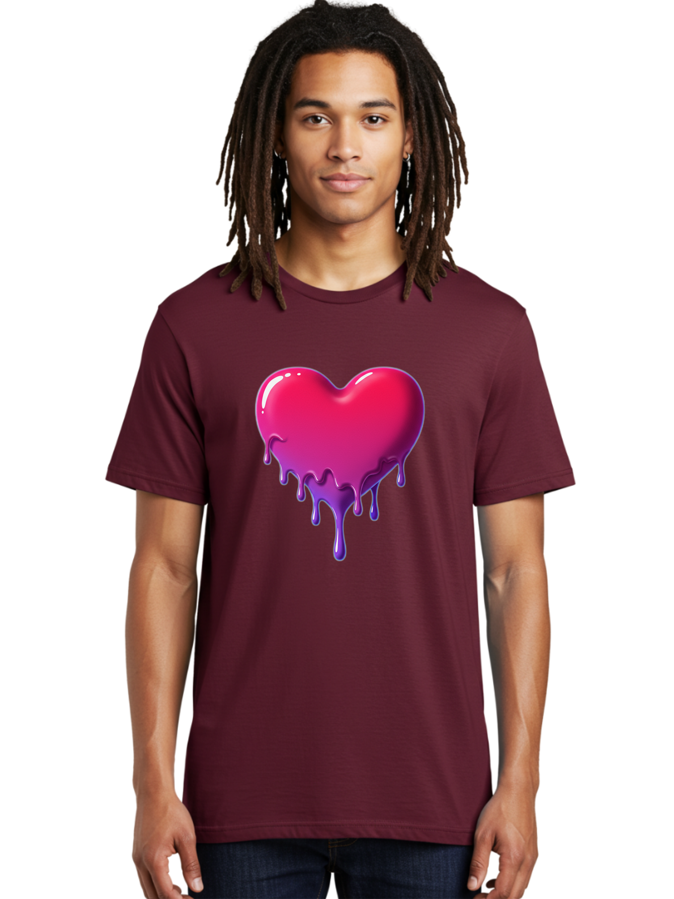 Melting-Heart-5 Men'S Graphic Tee, 100% Cotton, Comfortable Casual Summer Wear, Machine Washable, Vintage Camera, Old Camera, Antique Camera, Black Camera, Classic Photography, Photography Equipment, Nostalgic Device, Film Camera, Camera Art Baj583