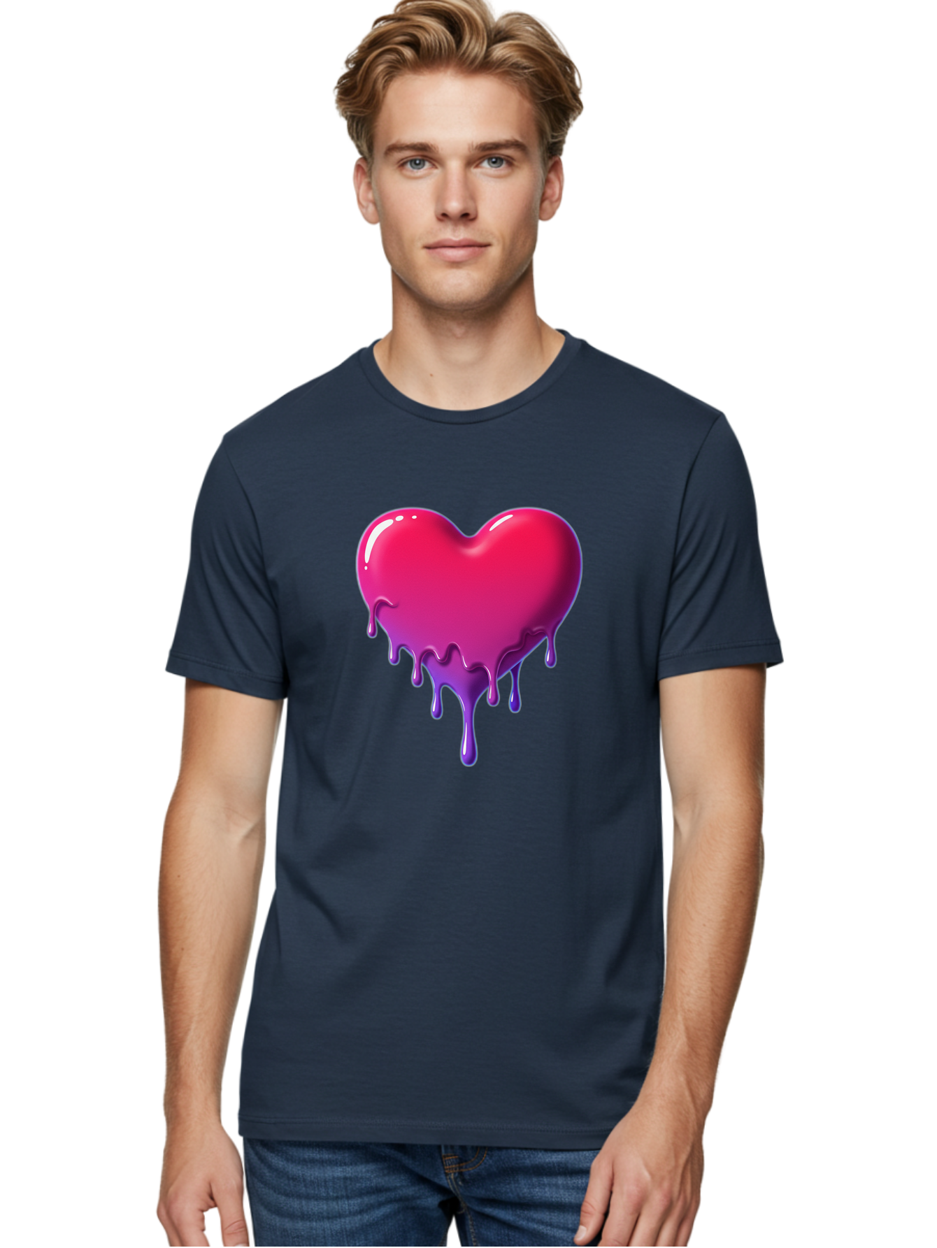 Melting-Heart-5 Men'S Graphic Tee, 100% Cotton, Comfortable Casual Summer Wear, Machine Washable, Vintage Camera, Old Camera, Antique Camera, Black Camera, Classic Photography, Photography Equipment, Nostalgic Device, Film Camera, Camera Art Baj583