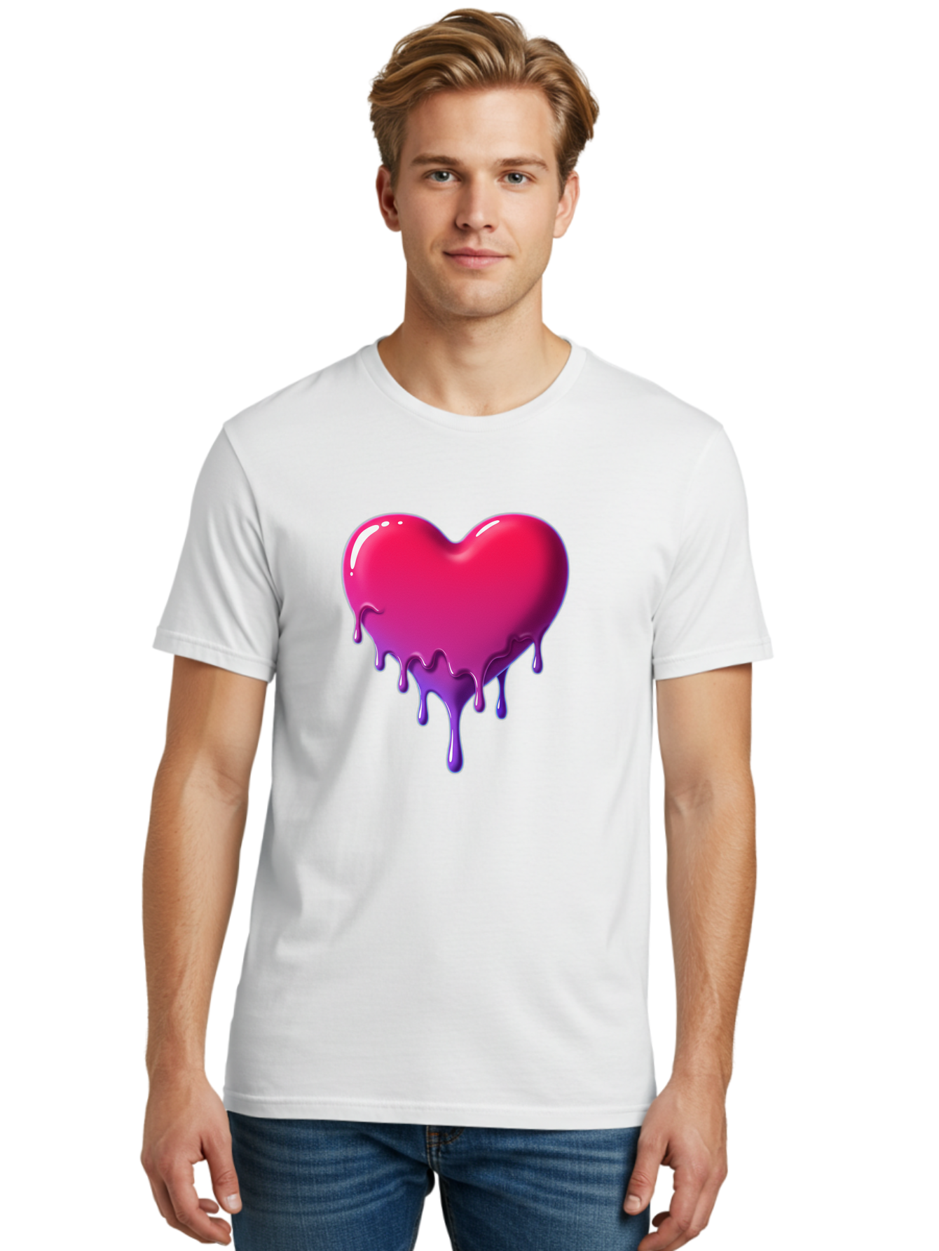 Melting-Heart-5 Men'S Graphic Tee, 100% Cotton, Comfortable Casual Summer Wear, Machine Washable, Vintage Camera, Old Camera, Antique Camera, Black Camera, Classic Photography, Photography Equipment, Nostalgic Device, Film Camera, Camera Art Baj583