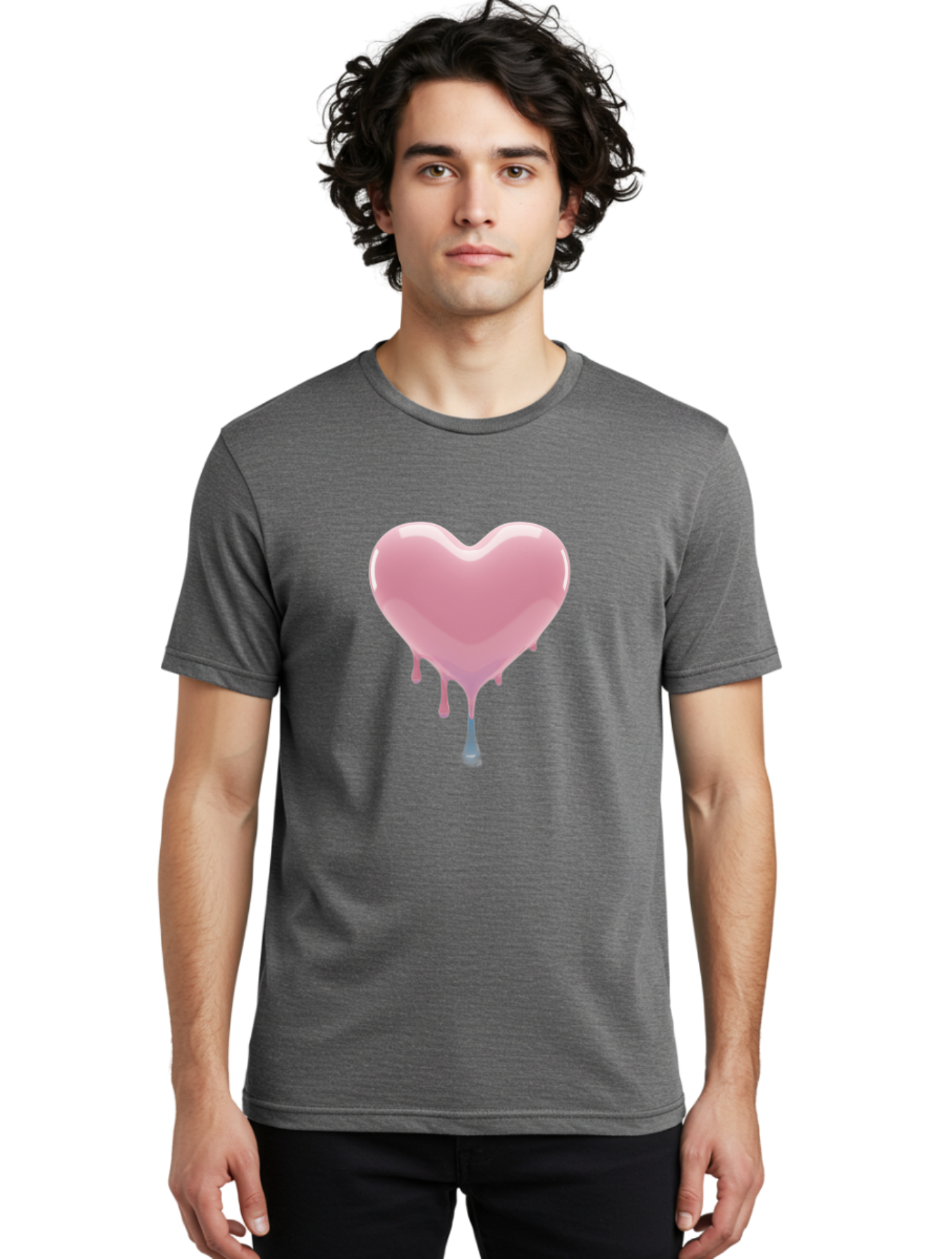 Melting-Heart-6 Men'S Graphic Tee, 100% Cotton, Comfortable Casual Summer Wear, Machine Washable, Vintage Camera, Old Camera, Antique Camera, Black Camera, Classic Photography, Photography Equipment, Nostalgic Device, Film Camera, Camera Art Baj584
