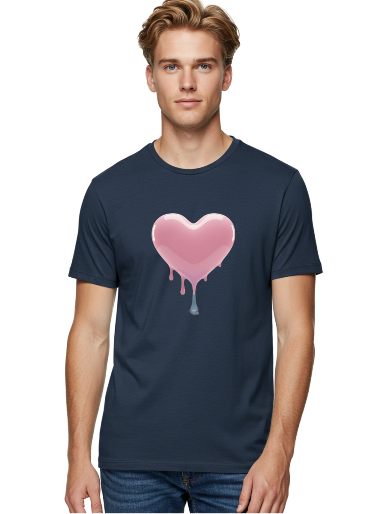 Melting-Heart-6 Men'S Graphic Tee, 100% Cotton, Comfortable Casual Summer Wear, Machine Washable, Vintage Camera, Old Camera, Antique Camera, Black Camera, Classic Photography, Photography Equipment, Nostalgic Device, Film Camera, Camera Art Baj584