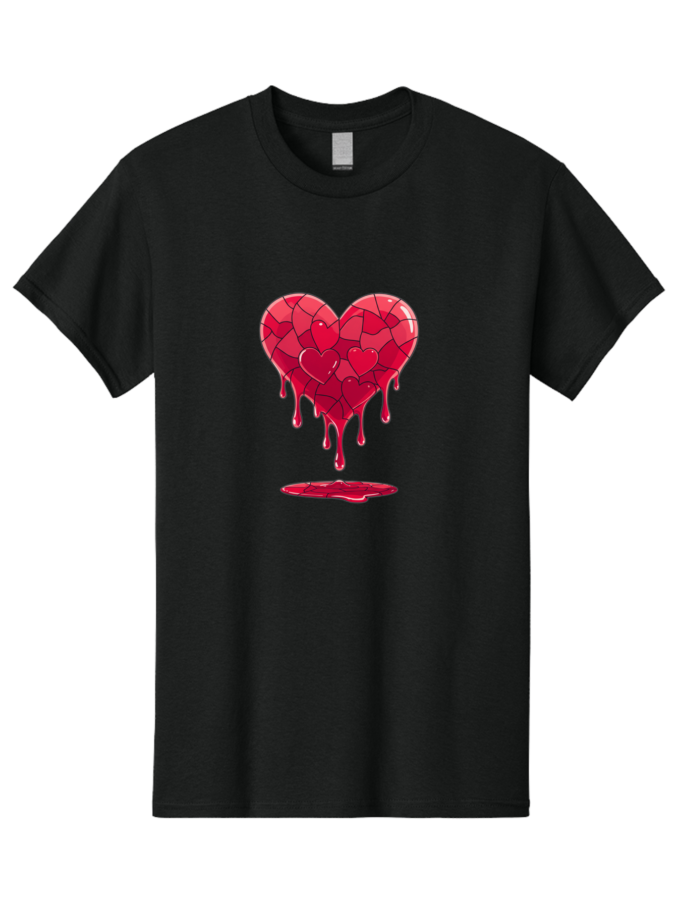 Melting-Heart-7 Men'S Graphic Tee, 100% Cotton, Comfortable Casual Summer Wear, Machine Washable, Vintage Camera, Old Camera, Antique Camera, Black Camera, Classic Photography, Photography Equipment, Nostalgic Device, Film Camera, Camera Art Baj585