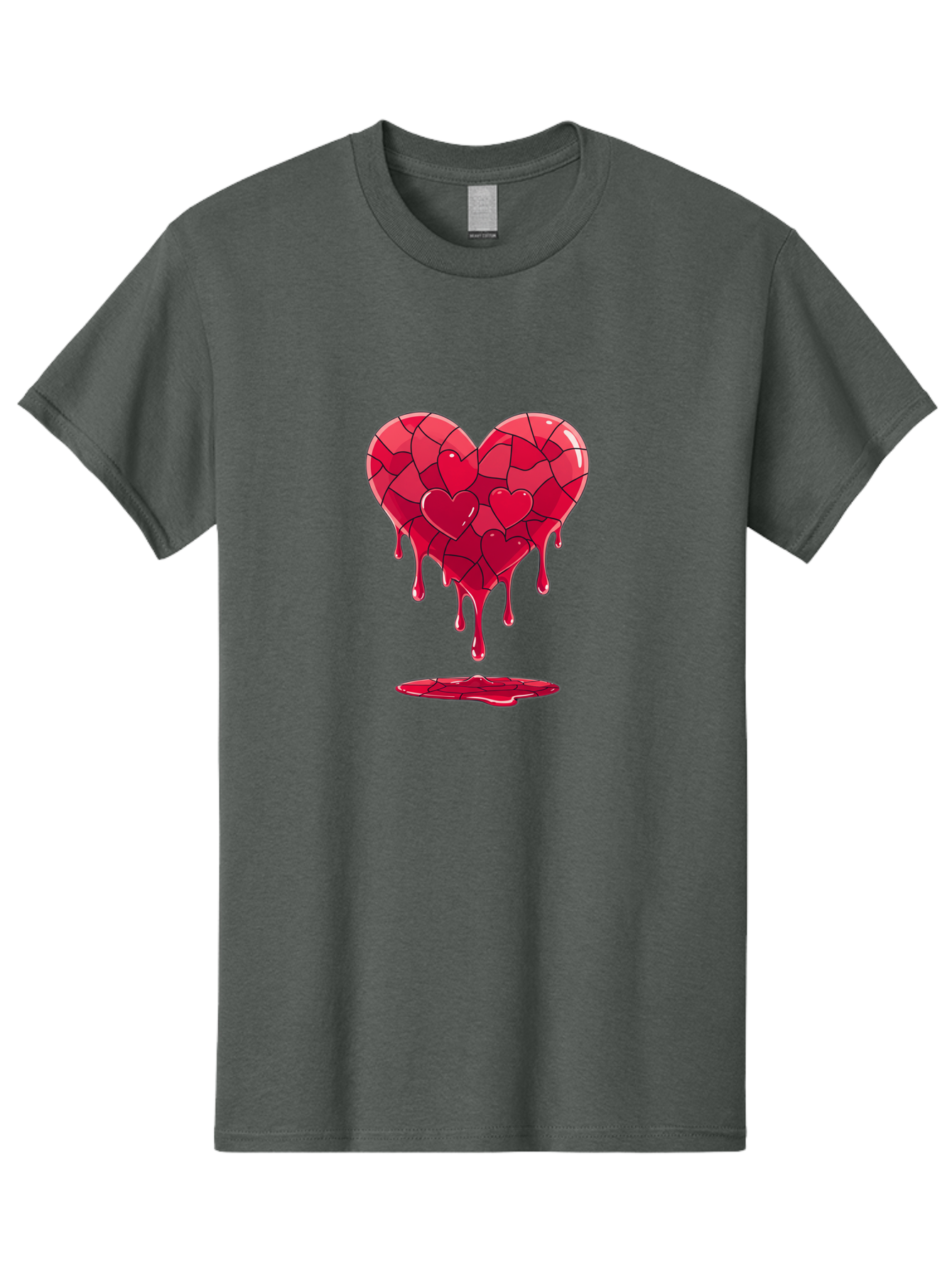 Melting-Heart-7 Men'S Graphic Tee, 100% Cotton, Comfortable Casual Summer Wear, Machine Washable, Vintage Camera, Old Camera, Antique Camera, Black Camera, Classic Photography, Photography Equipment, Nostalgic Device, Film Camera, Camera Art Baj585