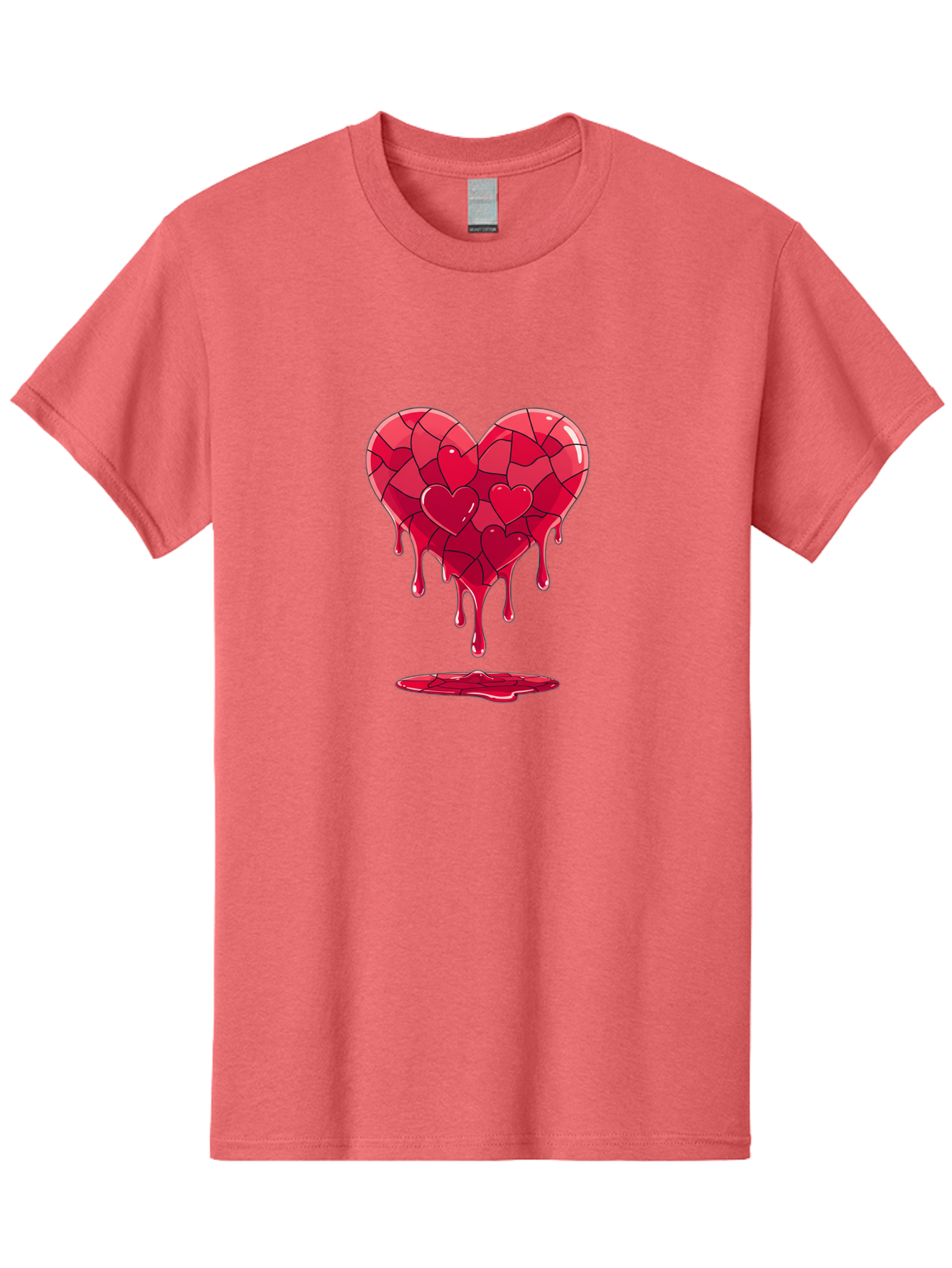 Melting-Heart-7 Men'S Graphic Tee, 100% Cotton, Comfortable Casual Summer Wear, Machine Washable, Vintage Camera, Old Camera, Antique Camera, Black Camera, Classic Photography, Photography Equipment, Nostalgic Device, Film Camera, Camera Art Baj585