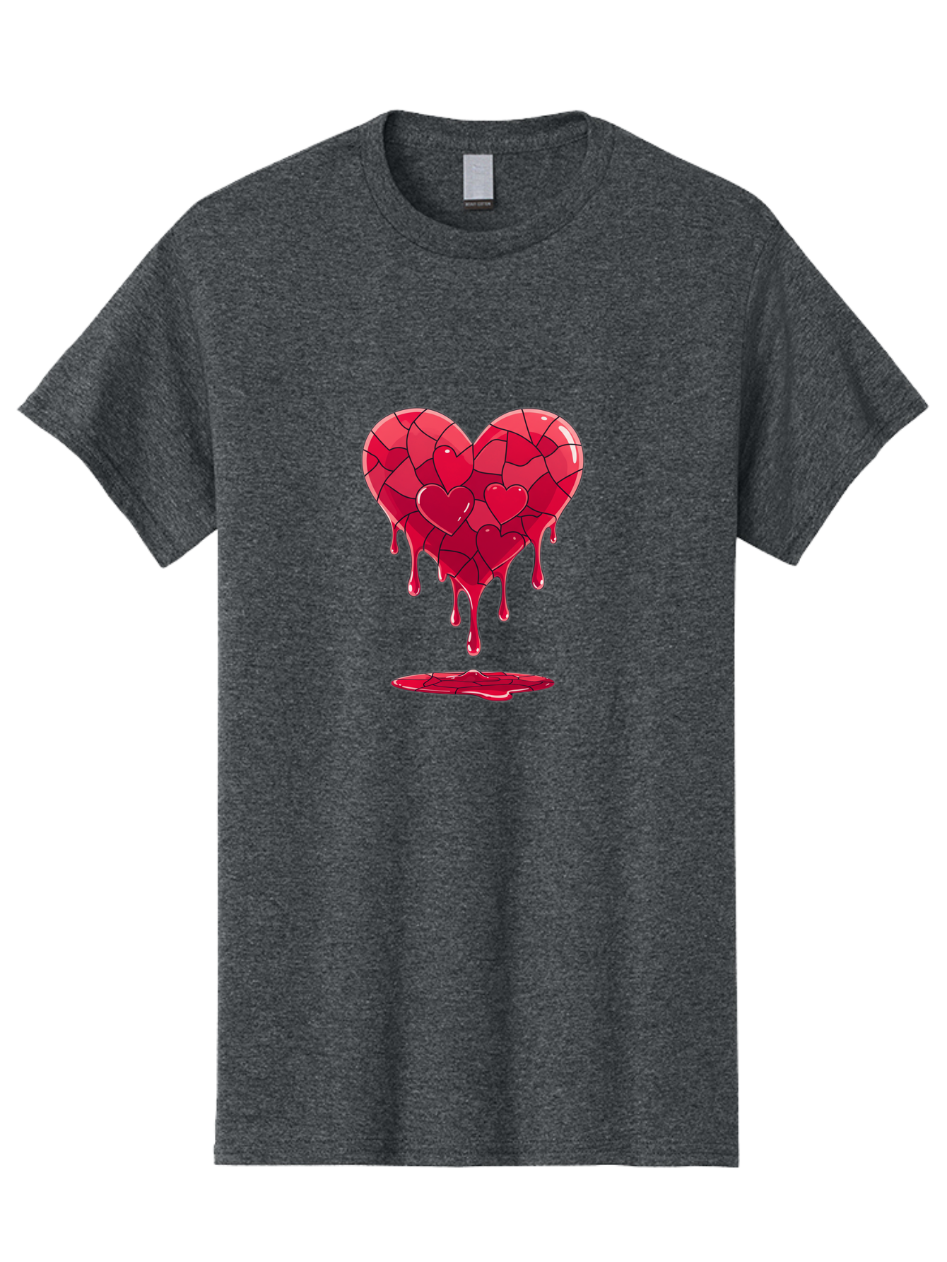 Melting-Heart-7 Men'S Graphic Tee, 100% Cotton, Comfortable Casual Summer Wear, Machine Washable, Vintage Camera, Old Camera, Antique Camera, Black Camera, Classic Photography, Photography Equipment, Nostalgic Device, Film Camera, Camera Art Baj585