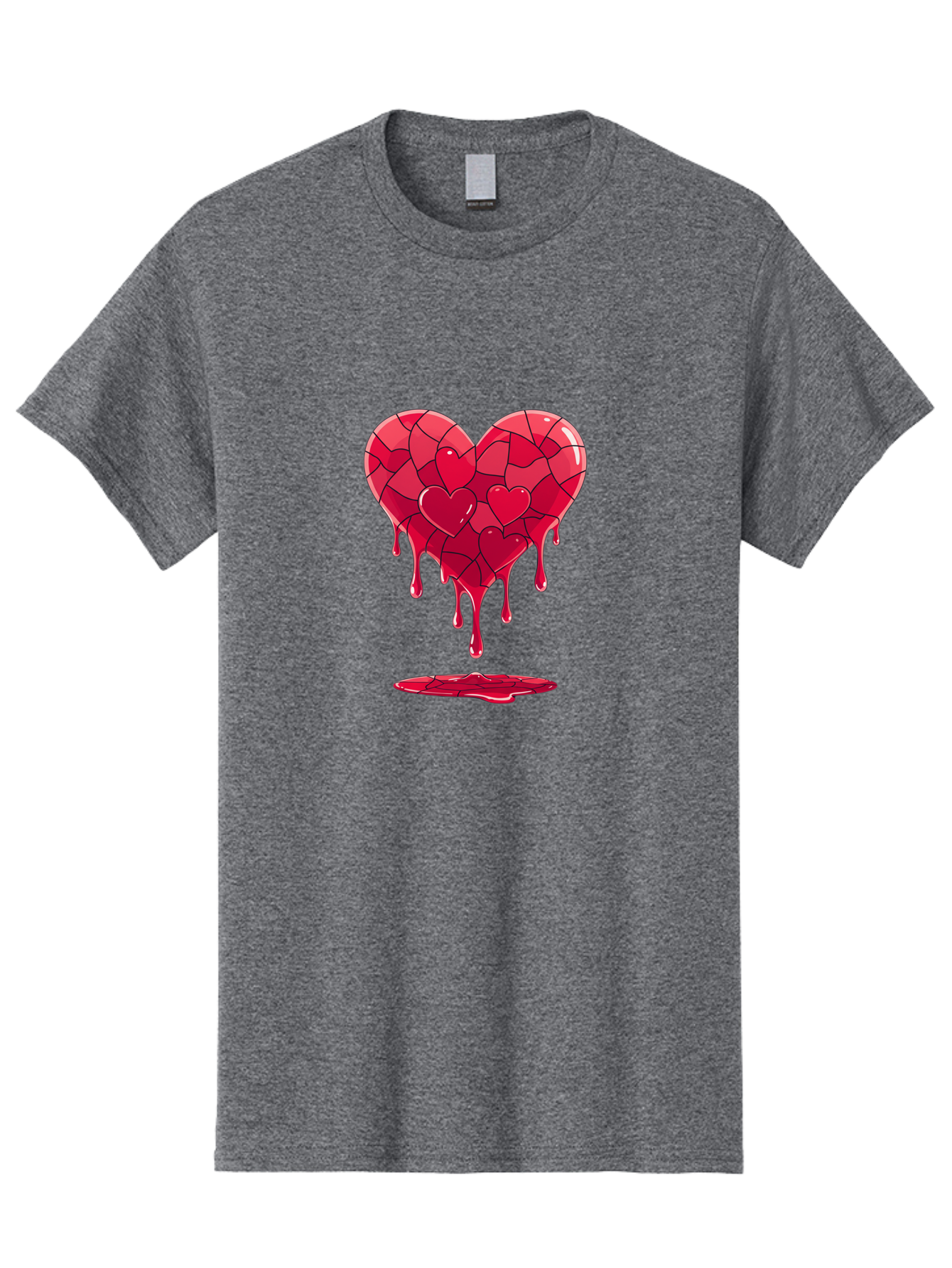 Melting-Heart-7 Men'S Graphic Tee, 100% Cotton, Comfortable Casual Summer Wear, Machine Washable, Vintage Camera, Old Camera, Antique Camera, Black Camera, Classic Photography, Photography Equipment, Nostalgic Device, Film Camera, Camera Art Baj585