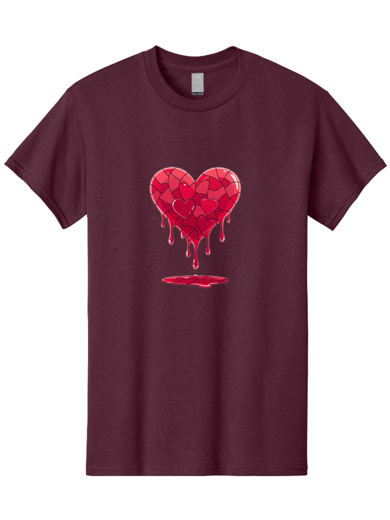 Melting-Heart-7 Men'S Graphic Tee, 100% Cotton, Comfortable Casual Summer Wear, Machine Washable, Vintage Camera, Old Camera, Antique Camera, Black Camera, Classic Photography, Photography Equipment, Nostalgic Device, Film Camera, Camera Art Baj585