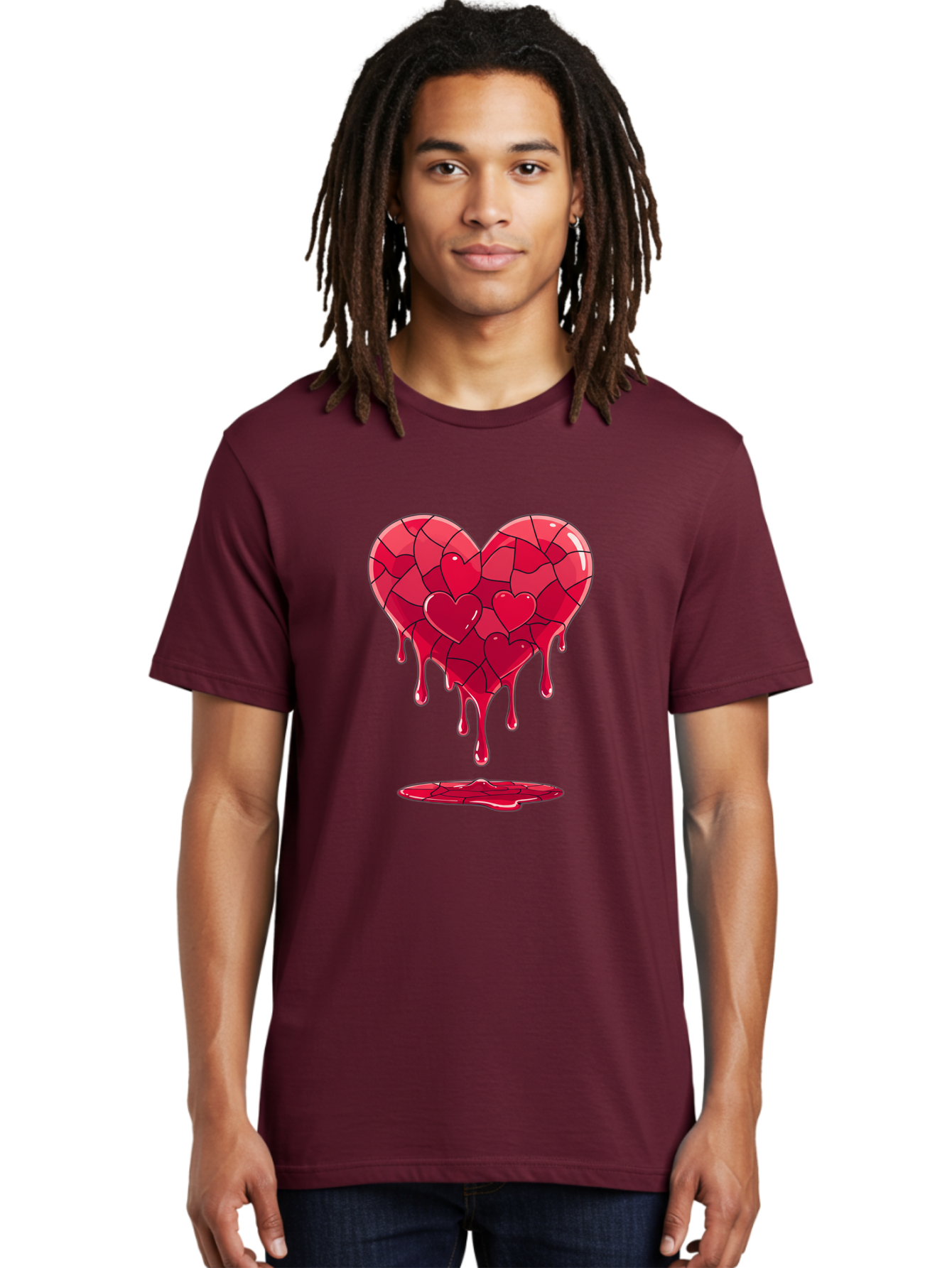 Melting-Heart-7 Men'S Graphic Tee, 100% Cotton, Comfortable Casual Summer Wear, Machine Washable, Vintage Camera, Old Camera, Antique Camera, Black Camera, Classic Photography, Photography Equipment, Nostalgic Device, Film Camera, Camera Art Baj585
