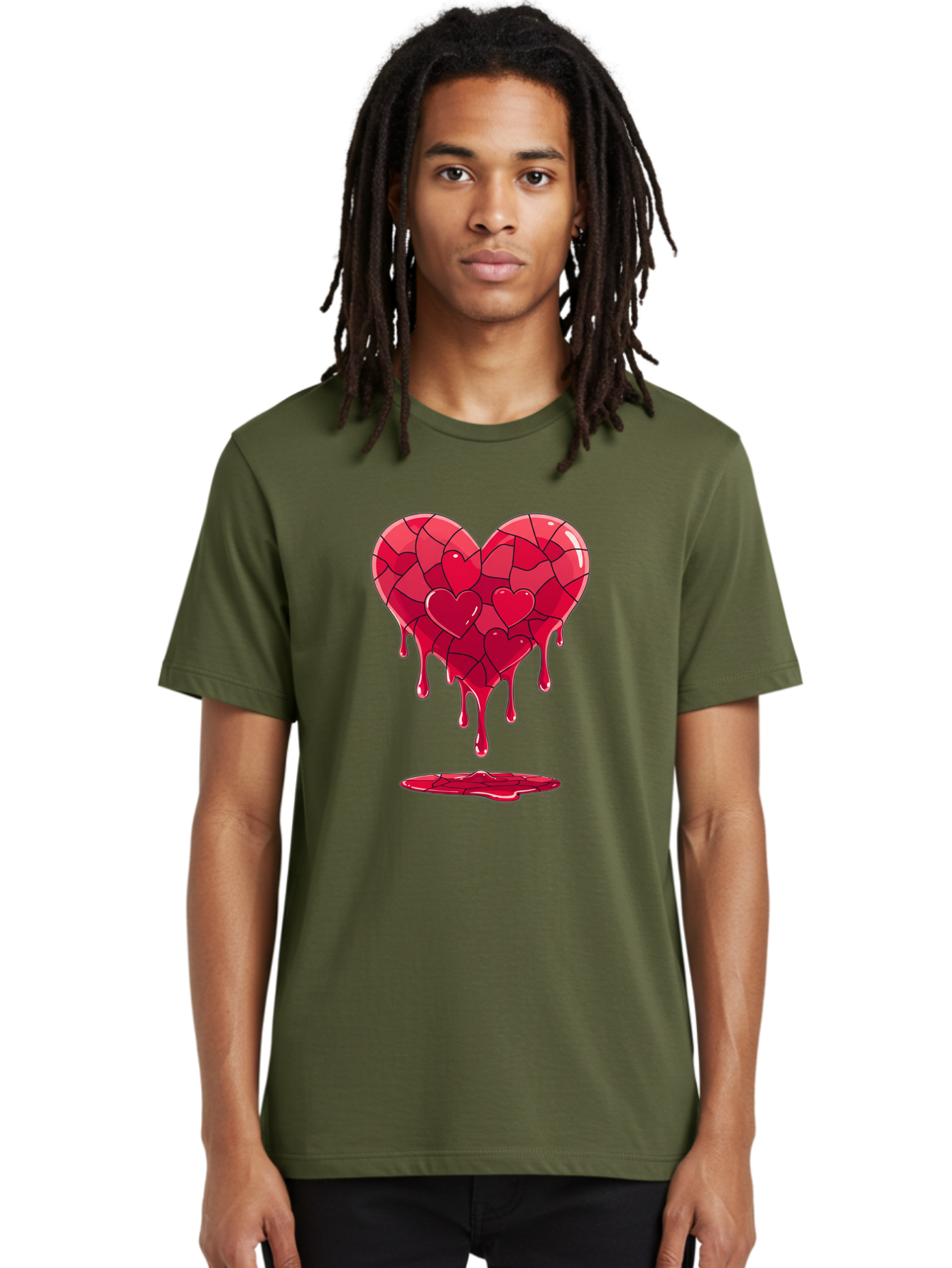 Melting-Heart-7 Men'S Graphic Tee, 100% Cotton, Comfortable Casual Summer Wear, Machine Washable, Vintage Camera, Old Camera, Antique Camera, Black Camera, Classic Photography, Photography Equipment, Nostalgic Device, Film Camera, Camera Art Baj585