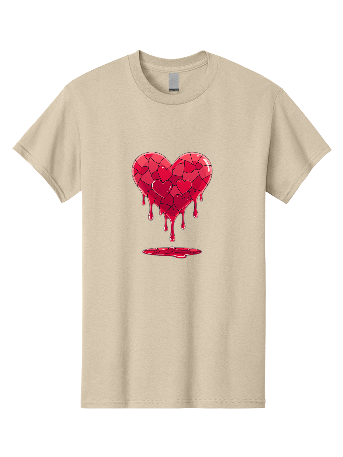 Melting-Heart-7 Men'S Graphic Tee, 100% Cotton, Comfortable Casual Summer Wear, Machine Washable, Vintage Camera, Old Camera, Antique Camera, Black Camera, Classic Photography, Photography Equipment, Nostalgic Device, Film Camera, Camera Art Baj585