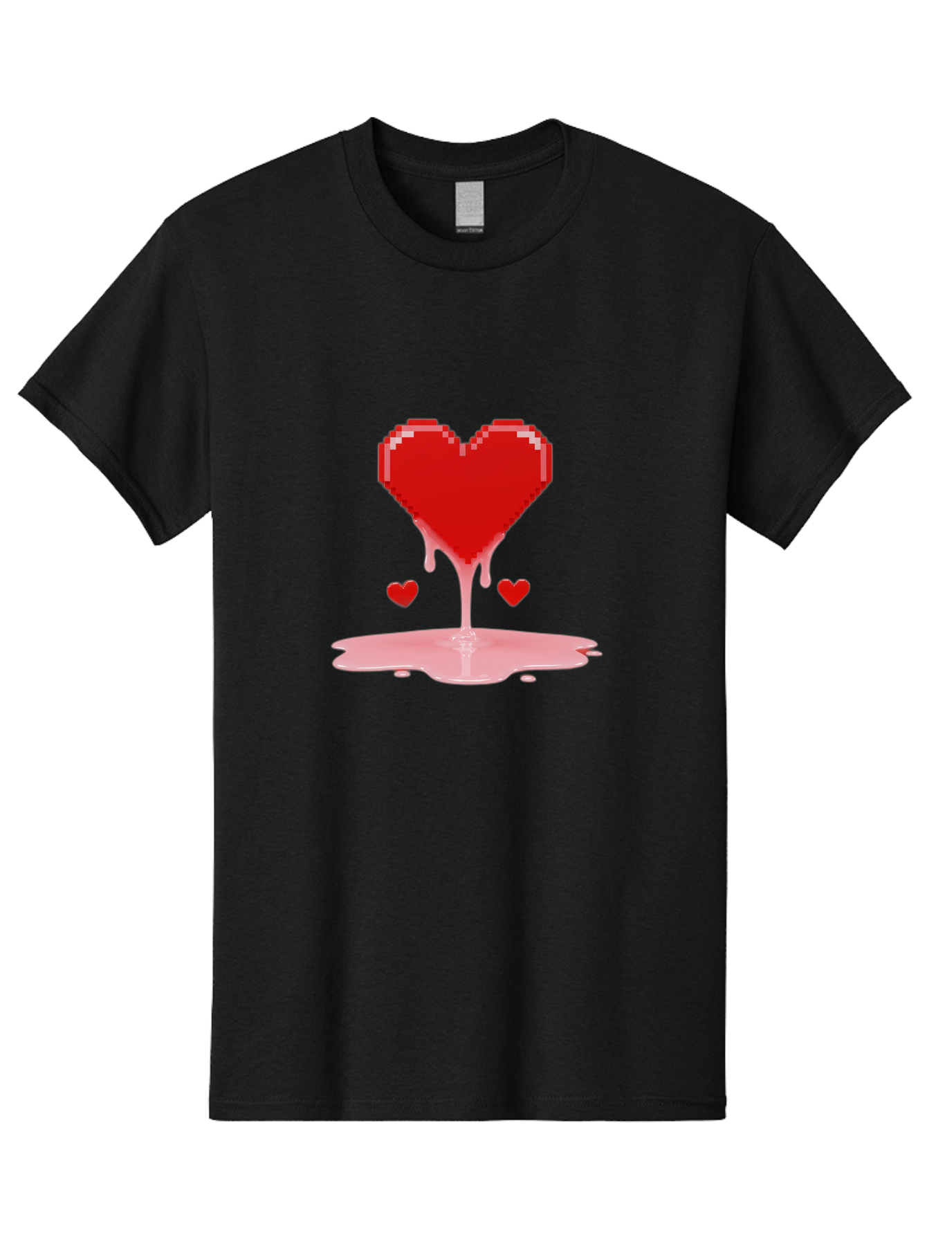Melting-Heart-8 Men'S Graphic Tee, 100% Cotton, Comfortable Casual Summer Wear, Machine Washable, Vintage Camera, Old Camera, Antique Camera, Black Camera, Classic Photography, Photography Equipment, Nostalgic Device, Film Camera, Camera Art Baj586