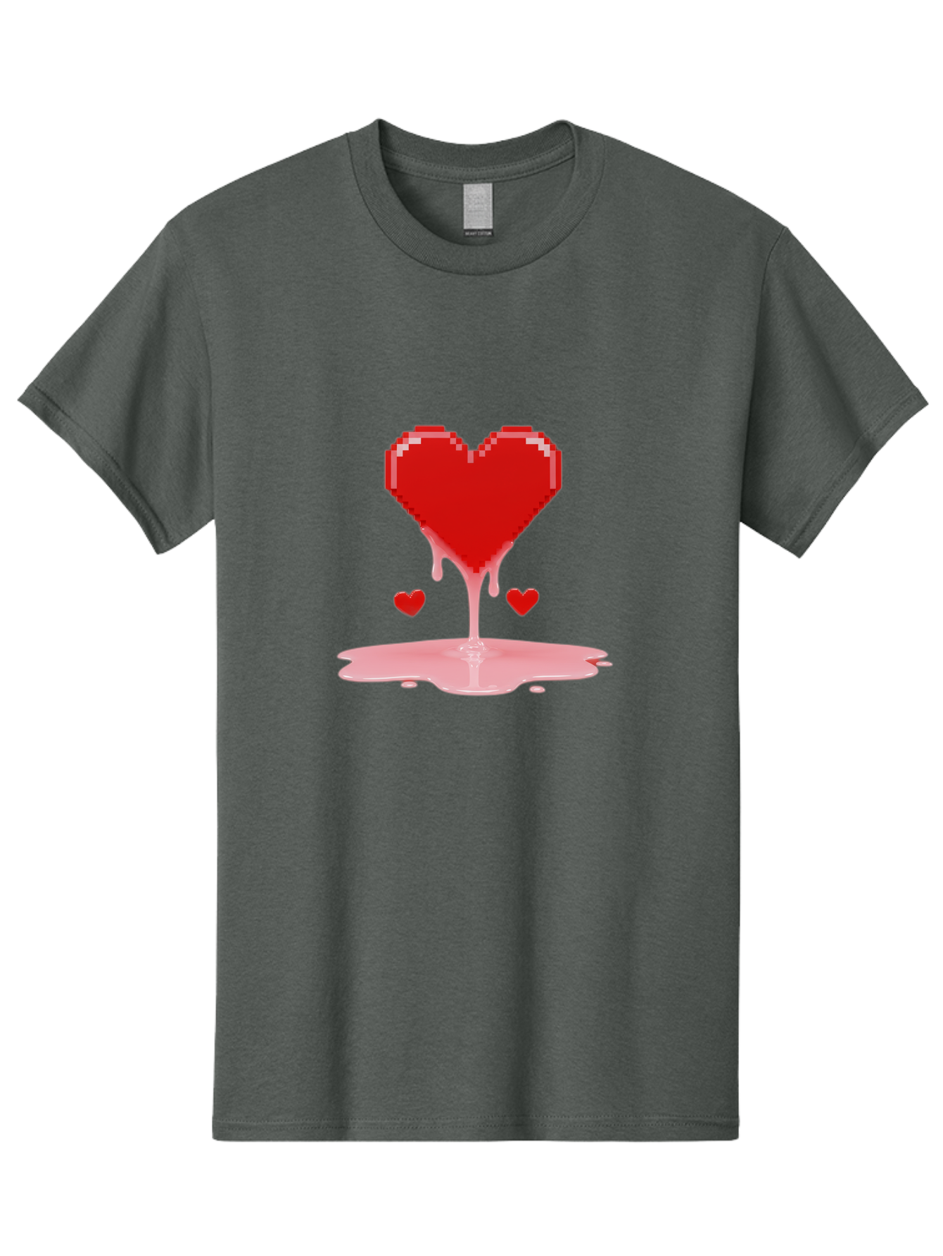 Melting-Heart-8 Men'S Graphic Tee, 100% Cotton, Comfortable Casual Summer Wear, Machine Washable, Vintage Camera, Old Camera, Antique Camera, Black Camera, Classic Photography, Photography Equipment, Nostalgic Device, Film Camera, Camera Art Baj586
