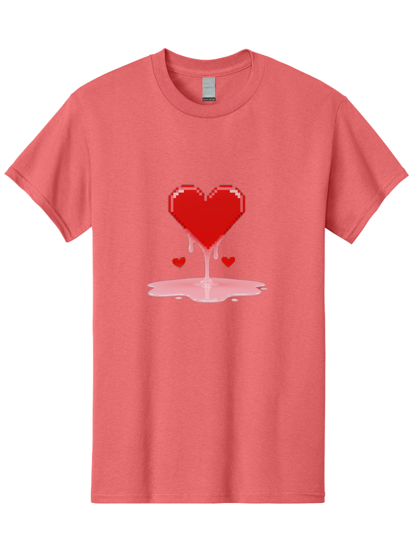 Melting-Heart-8 Men'S Graphic Tee, 100% Cotton, Comfortable Casual Summer Wear, Machine Washable, Vintage Camera, Old Camera, Antique Camera, Black Camera, Classic Photography, Photography Equipment, Nostalgic Device, Film Camera, Camera Art Baj586