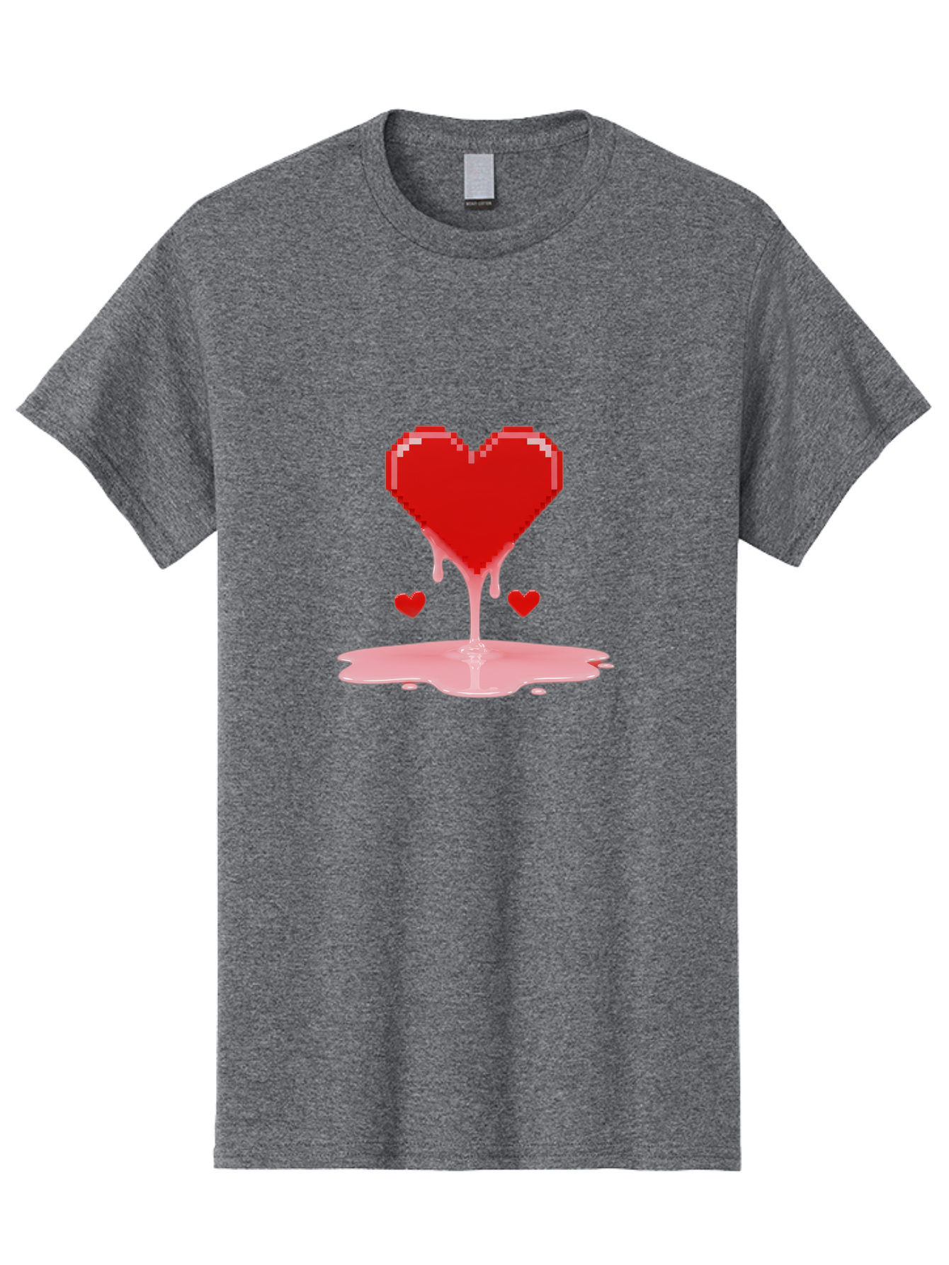 Melting-Heart-8 Men'S Graphic Tee, 100% Cotton, Comfortable Casual Summer Wear, Machine Washable, Vintage Camera, Old Camera, Antique Camera, Black Camera, Classic Photography, Photography Equipment, Nostalgic Device, Film Camera, Camera Art Baj586