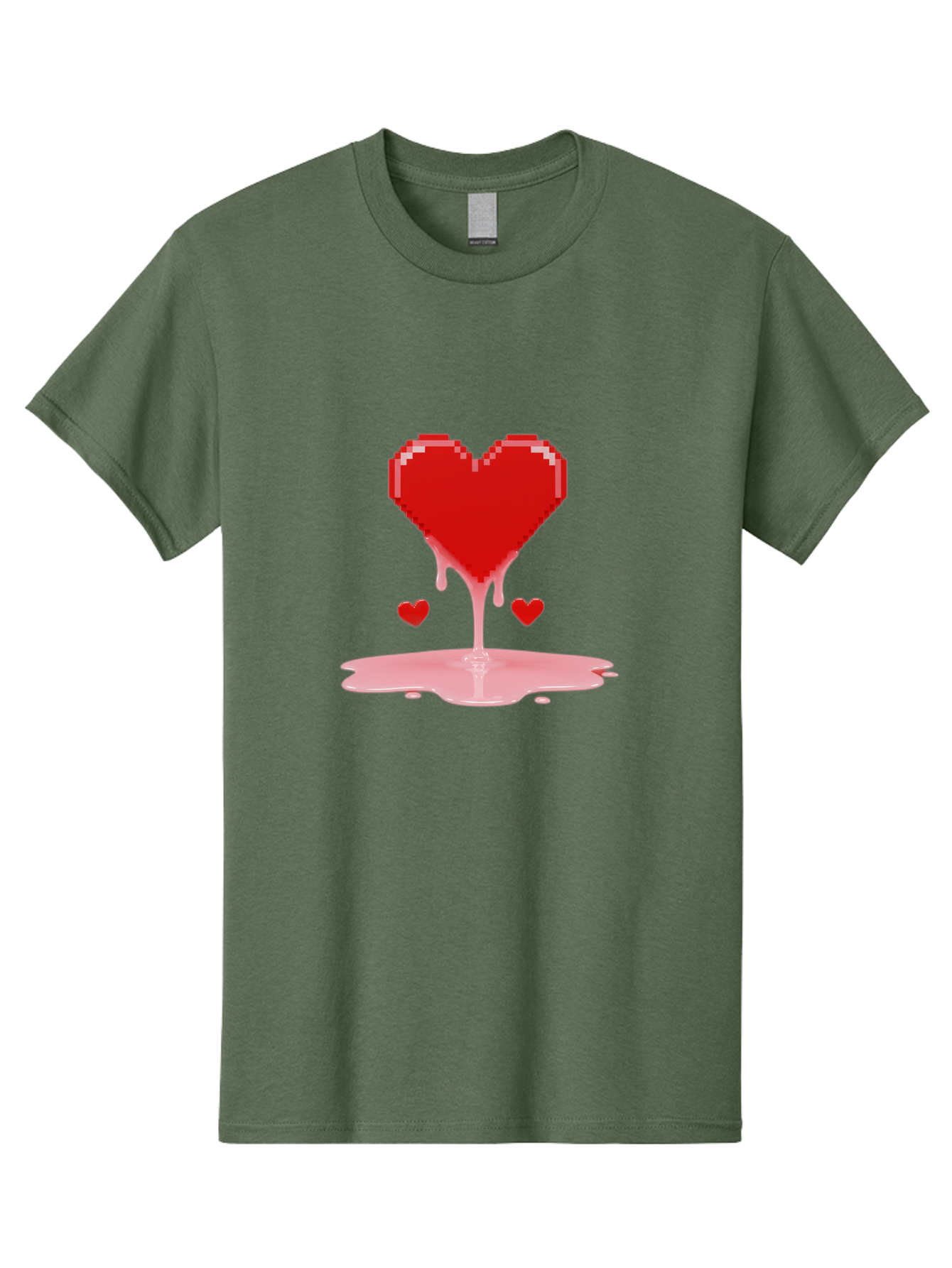 Melting-Heart-8 Men'S Graphic Tee, 100% Cotton, Comfortable Casual Summer Wear, Machine Washable, Vintage Camera, Old Camera, Antique Camera, Black Camera, Classic Photography, Photography Equipment, Nostalgic Device, Film Camera, Camera Art Baj586