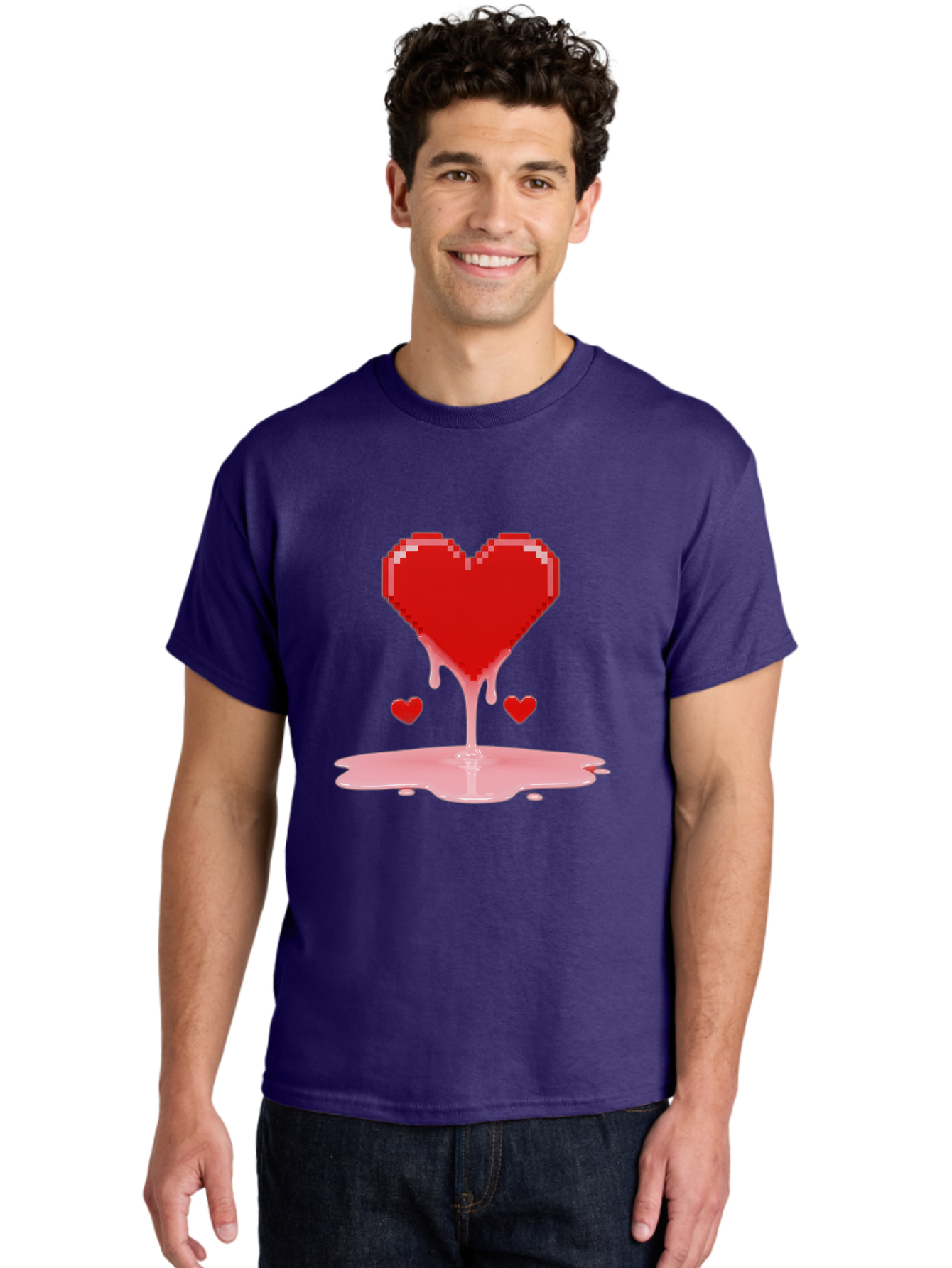 Melting-Heart-8 Men'S Graphic Tee, 100% Cotton, Comfortable Casual Summer Wear, Machine Washable, Vintage Camera, Old Camera, Antique Camera, Black Camera, Classic Photography, Photography Equipment, Nostalgic Device, Film Camera, Camera Art Baj586