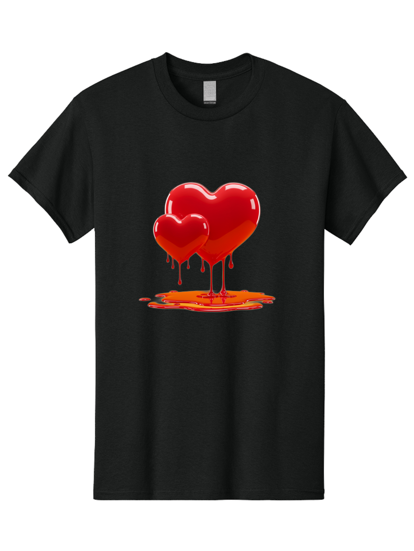 Melting-Heart-9 Men'S Graphic Tee, 100% Cotton, Comfortable Casual Summer Wear, Machine Washable, Vintage Camera, Old Camera, Antique Camera, Black Camera, Classic Photography, Photography Equipment, Nostalgic Device, Film Camera, Camera Art Baj587