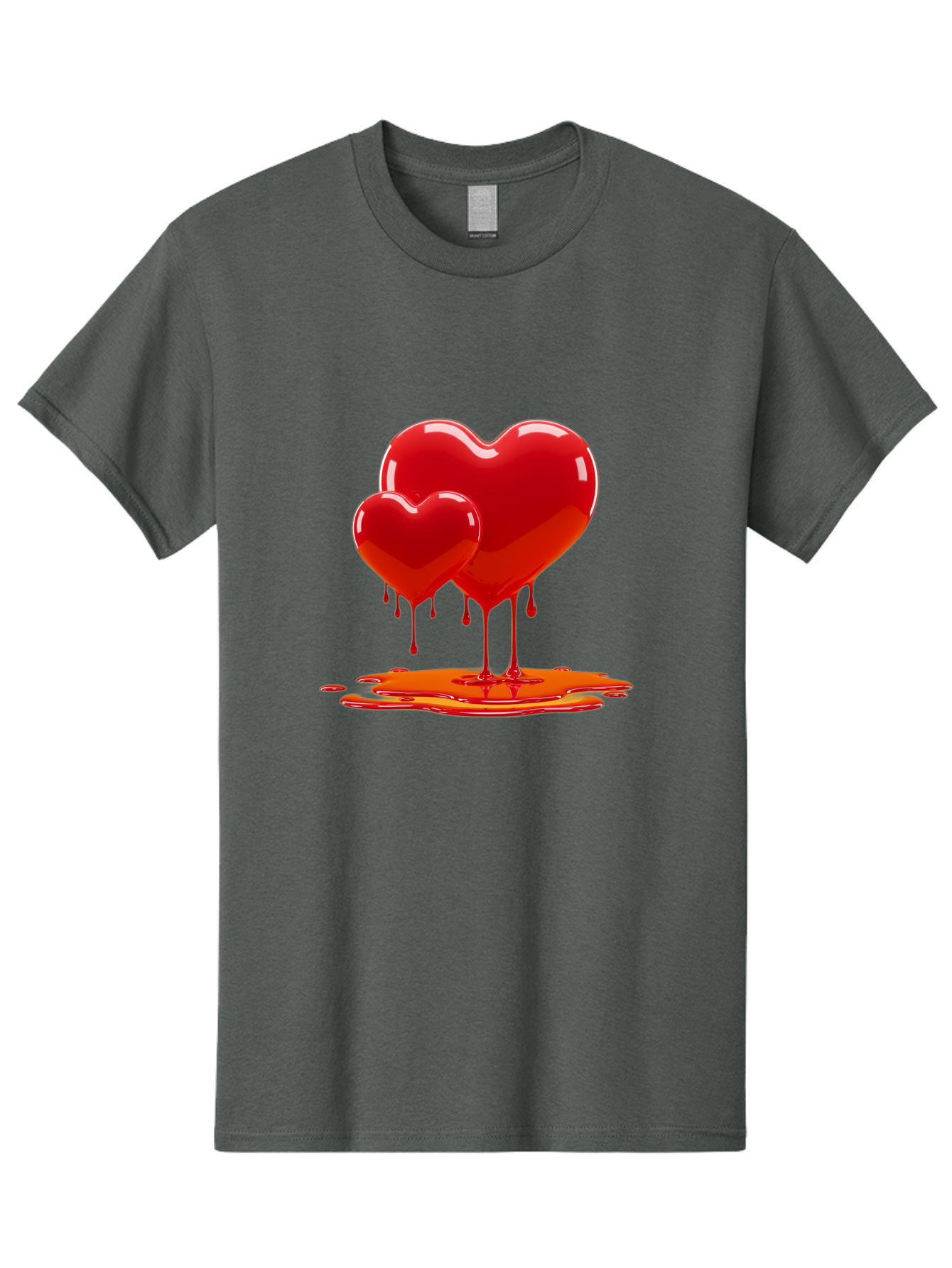 Melting-Heart-9 Men'S Graphic Tee, 100% Cotton, Comfortable Casual Summer Wear, Machine Washable, Vintage Camera, Old Camera, Antique Camera, Black Camera, Classic Photography, Photography Equipment, Nostalgic Device, Film Camera, Camera Art Baj587