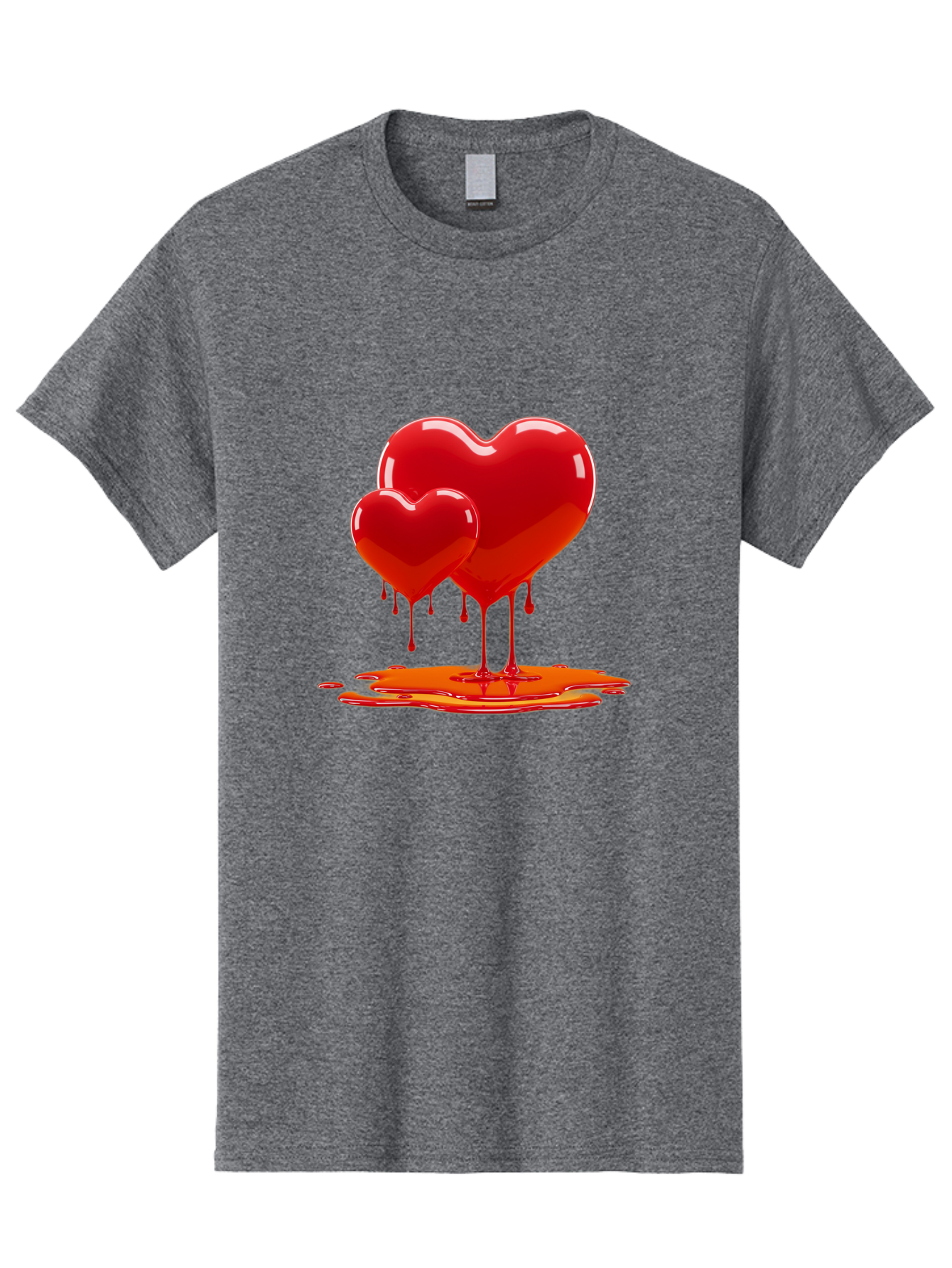 Melting-Heart-9 Men'S Graphic Tee, 100% Cotton, Comfortable Casual Summer Wear, Machine Washable, Vintage Camera, Old Camera, Antique Camera, Black Camera, Classic Photography, Photography Equipment, Nostalgic Device, Film Camera, Camera Art Baj587