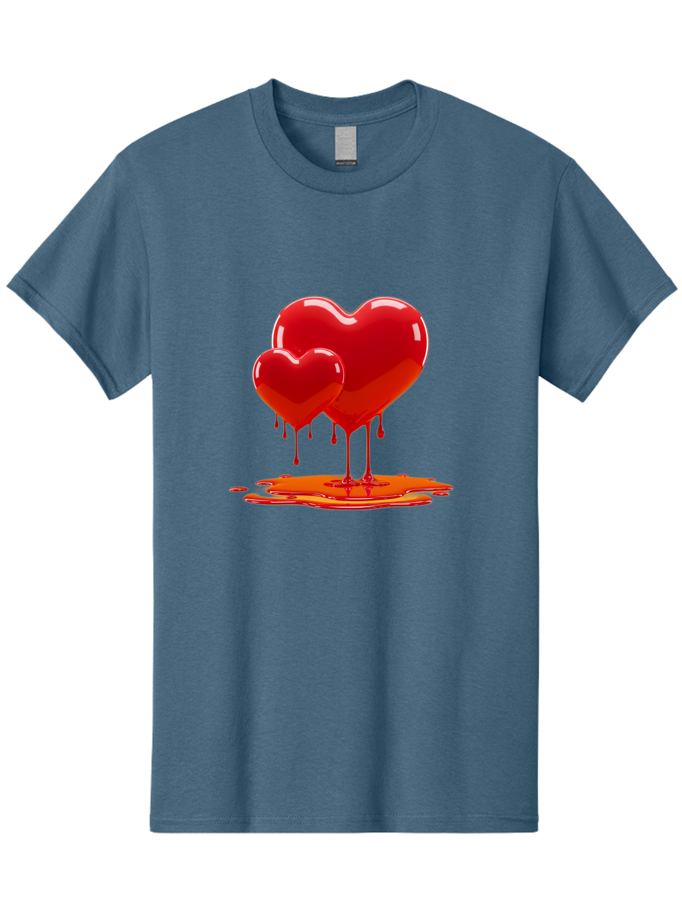Melting-Heart-9 Men'S Graphic Tee, 100% Cotton, Comfortable Casual Summer Wear, Machine Washable, Vintage Camera, Old Camera, Antique Camera, Black Camera, Classic Photography, Photography Equipment, Nostalgic Device, Film Camera, Camera Art Baj587