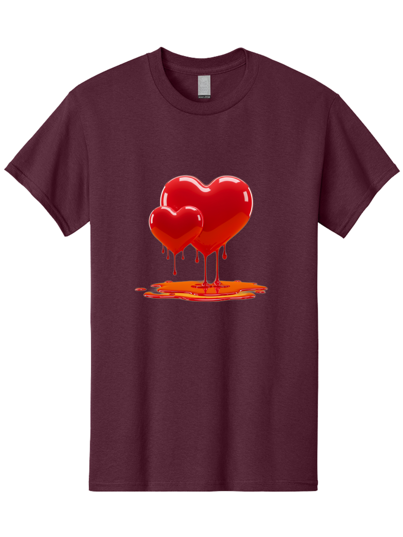 Melting-Heart-9 Men'S Graphic Tee, 100% Cotton, Comfortable Casual Summer Wear, Machine Washable, Vintage Camera, Old Camera, Antique Camera, Black Camera, Classic Photography, Photography Equipment, Nostalgic Device, Film Camera, Camera Art Baj587