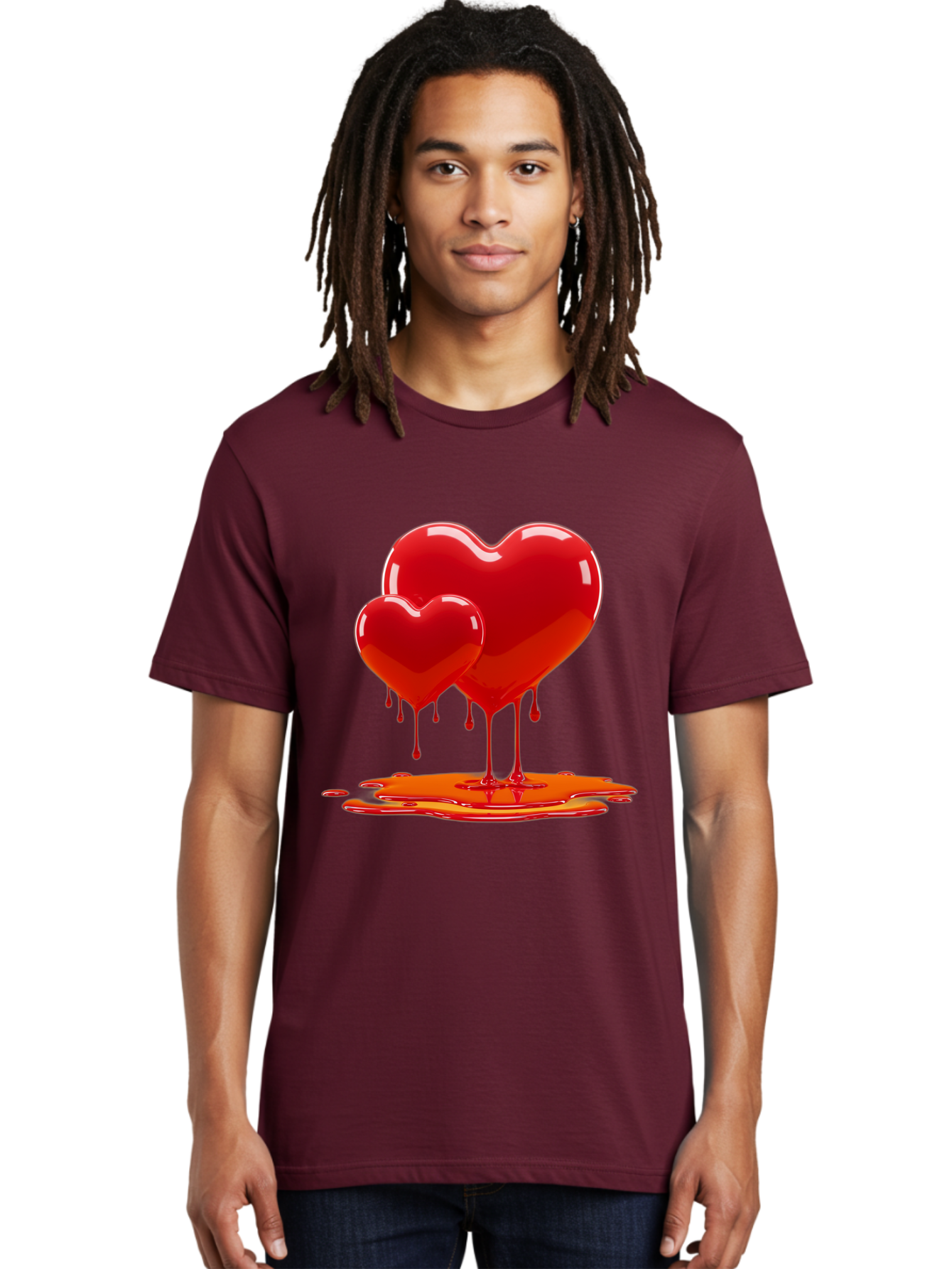 Melting-Heart-9 Men'S Graphic Tee, 100% Cotton, Comfortable Casual Summer Wear, Machine Washable, Vintage Camera, Old Camera, Antique Camera, Black Camera, Classic Photography, Photography Equipment, Nostalgic Device, Film Camera, Camera Art Baj587