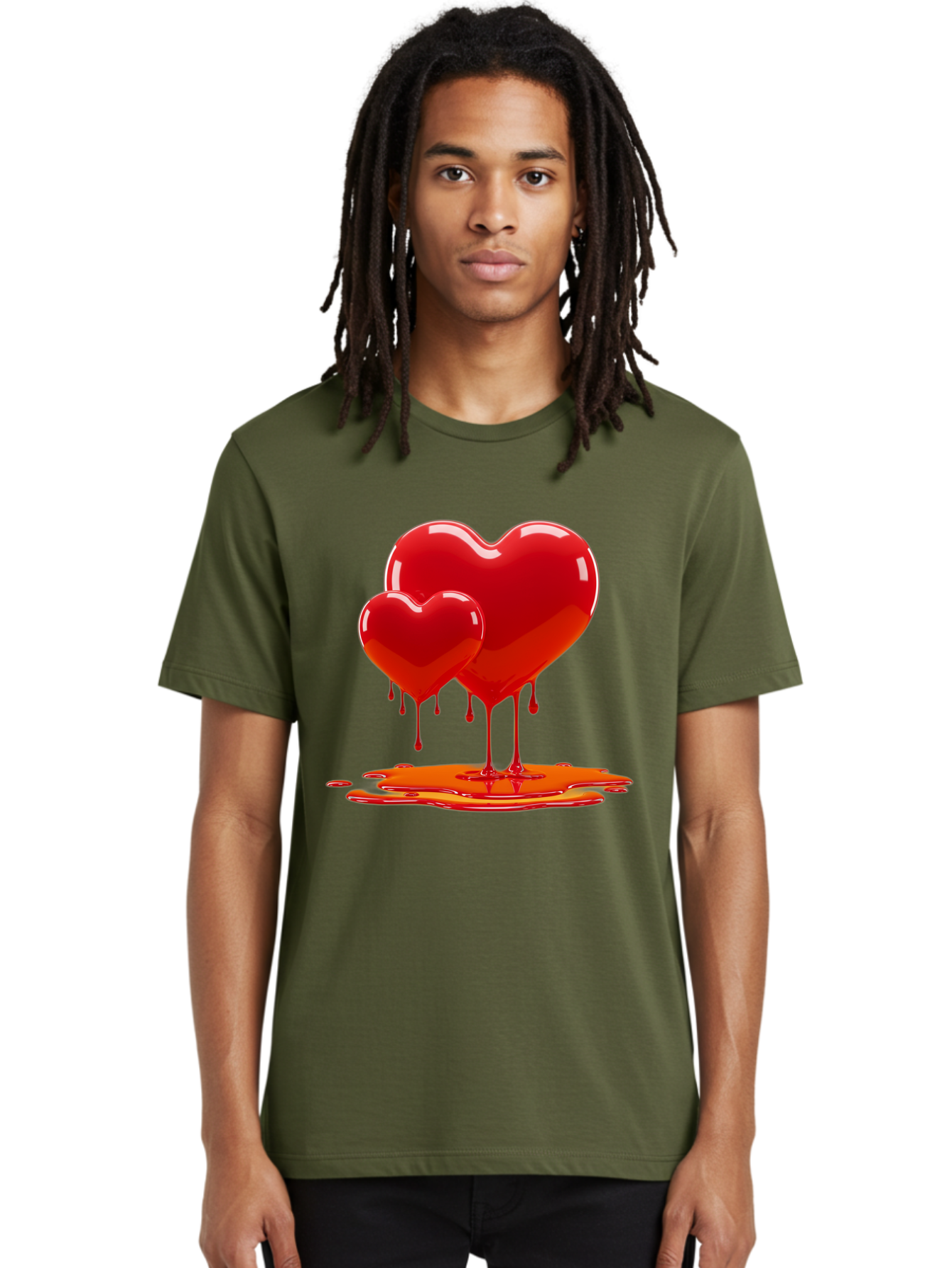 Melting-Heart-9 Men'S Graphic Tee, 100% Cotton, Comfortable Casual Summer Wear, Machine Washable, Vintage Camera, Old Camera, Antique Camera, Black Camera, Classic Photography, Photography Equipment, Nostalgic Device, Film Camera, Camera Art Baj587