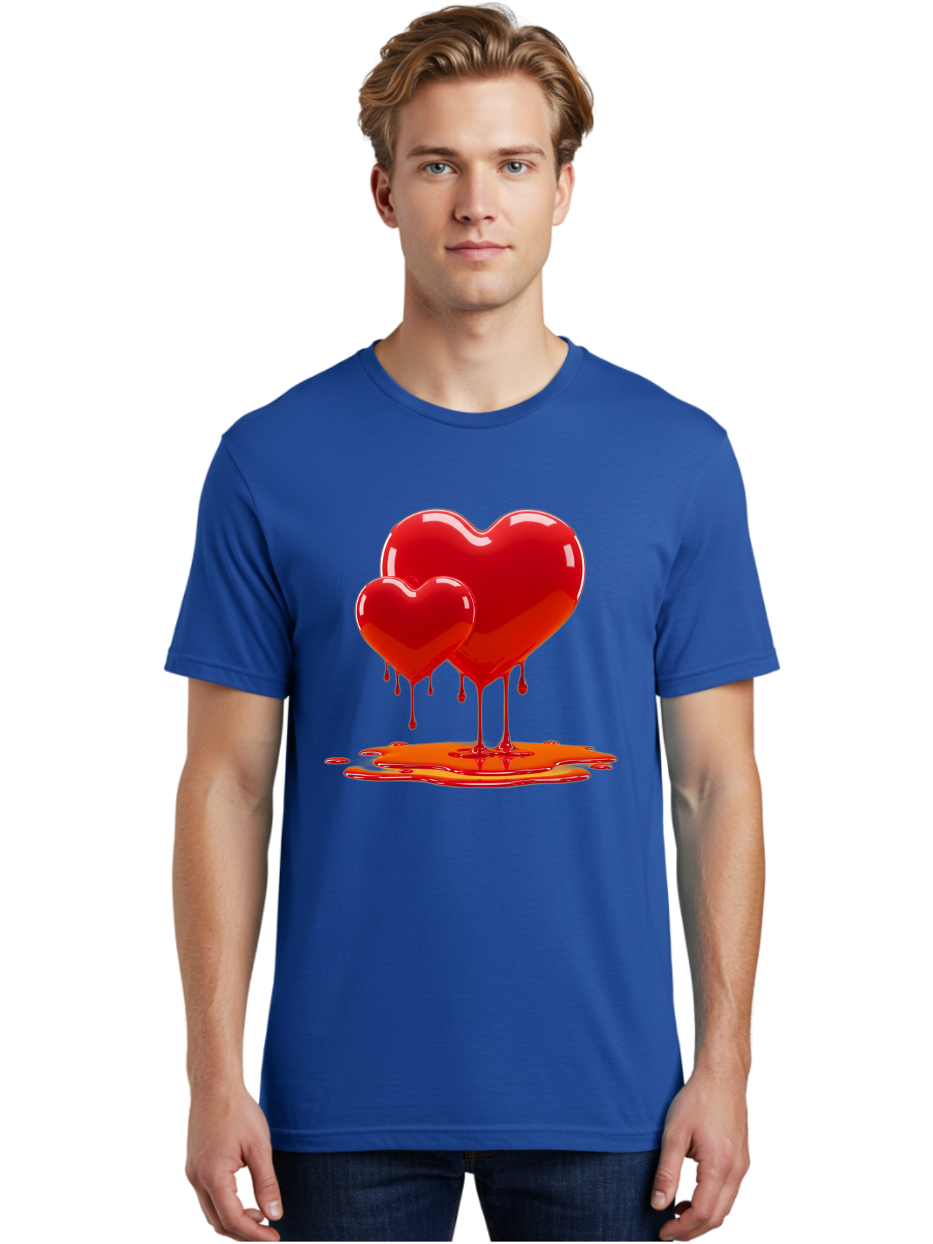 Melting-Heart-9 Men'S Graphic Tee, 100% Cotton, Comfortable Casual Summer Wear, Machine Washable, Vintage Camera, Old Camera, Antique Camera, Black Camera, Classic Photography, Photography Equipment, Nostalgic Device, Film Camera, Camera Art Baj587