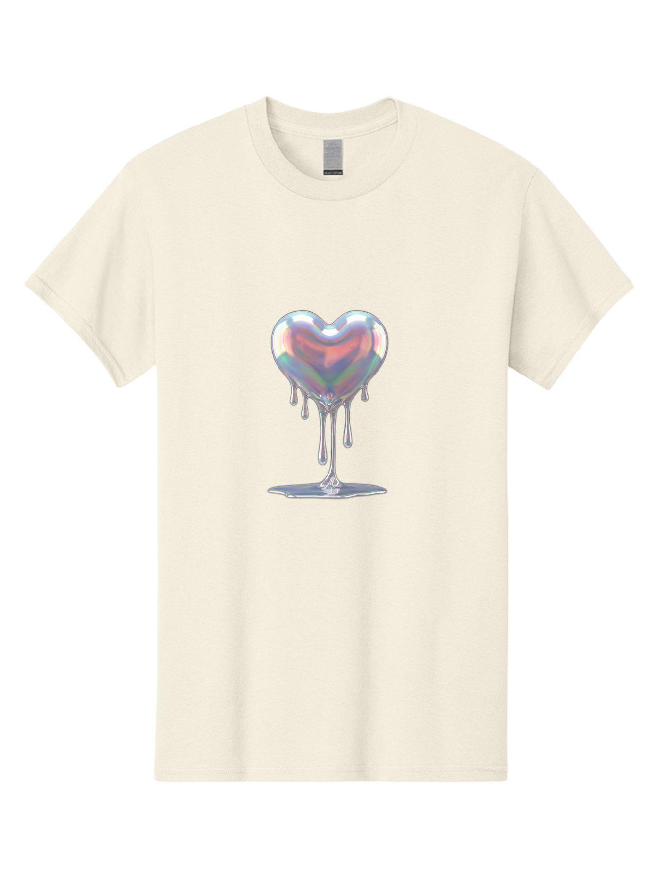 Melting-Holographic-Heart Men'S Graphic Tee, 100% Cotton, Comfortable Casual Summer Wear, Machine Washable, Vintage Camera, Old Camera, Antique Camera, Black Camera, Classic Photography, Photography Equipment, Nostalgic Device, Film Camera, Baj590