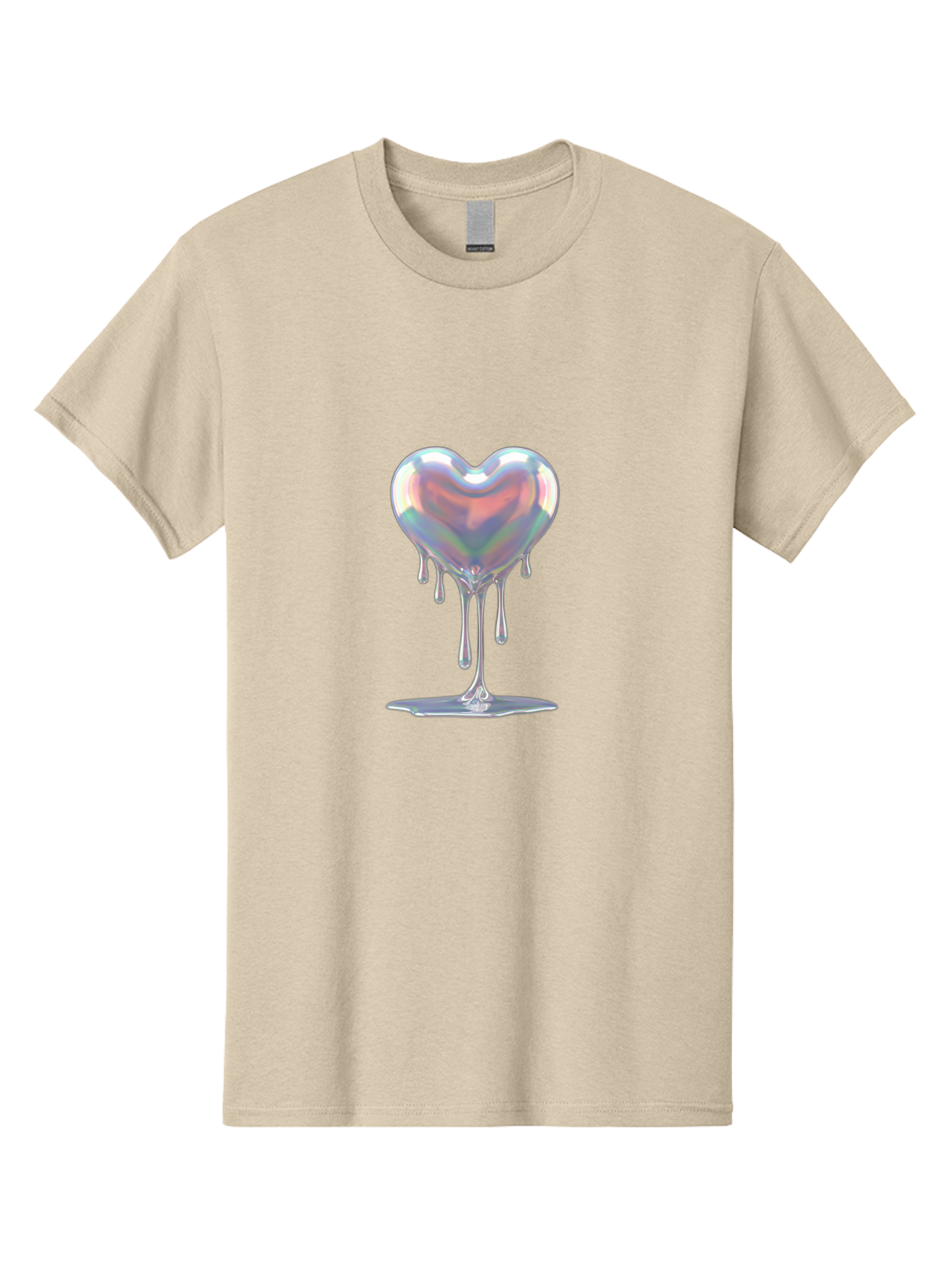 Melting-Holographic-Heart Men'S Graphic Tee, 100% Cotton, Comfortable Casual Summer Wear, Machine Washable, Vintage Camera, Old Camera, Antique Camera, Black Camera, Classic Photography, Photography Equipment, Nostalgic Device, Film Camera, Baj590
