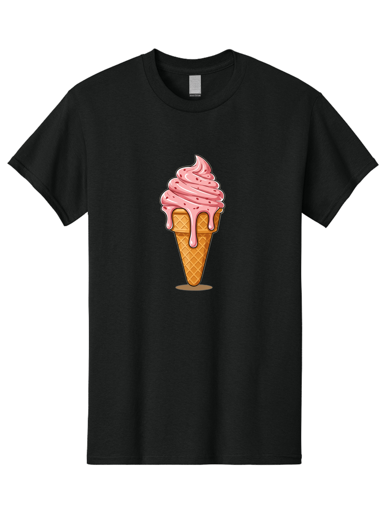 Melting-Ice-Cream Men'S Graphic Tee, 100% Cotton, Comfortable Casual Summer Wear, Machine Washable, Vintage Camera, Old Camera, Antique Camera, Black Camera, Classic Photography, Photography Equipment, Nostalgic Device, Film Camera, Camera Art Baj591